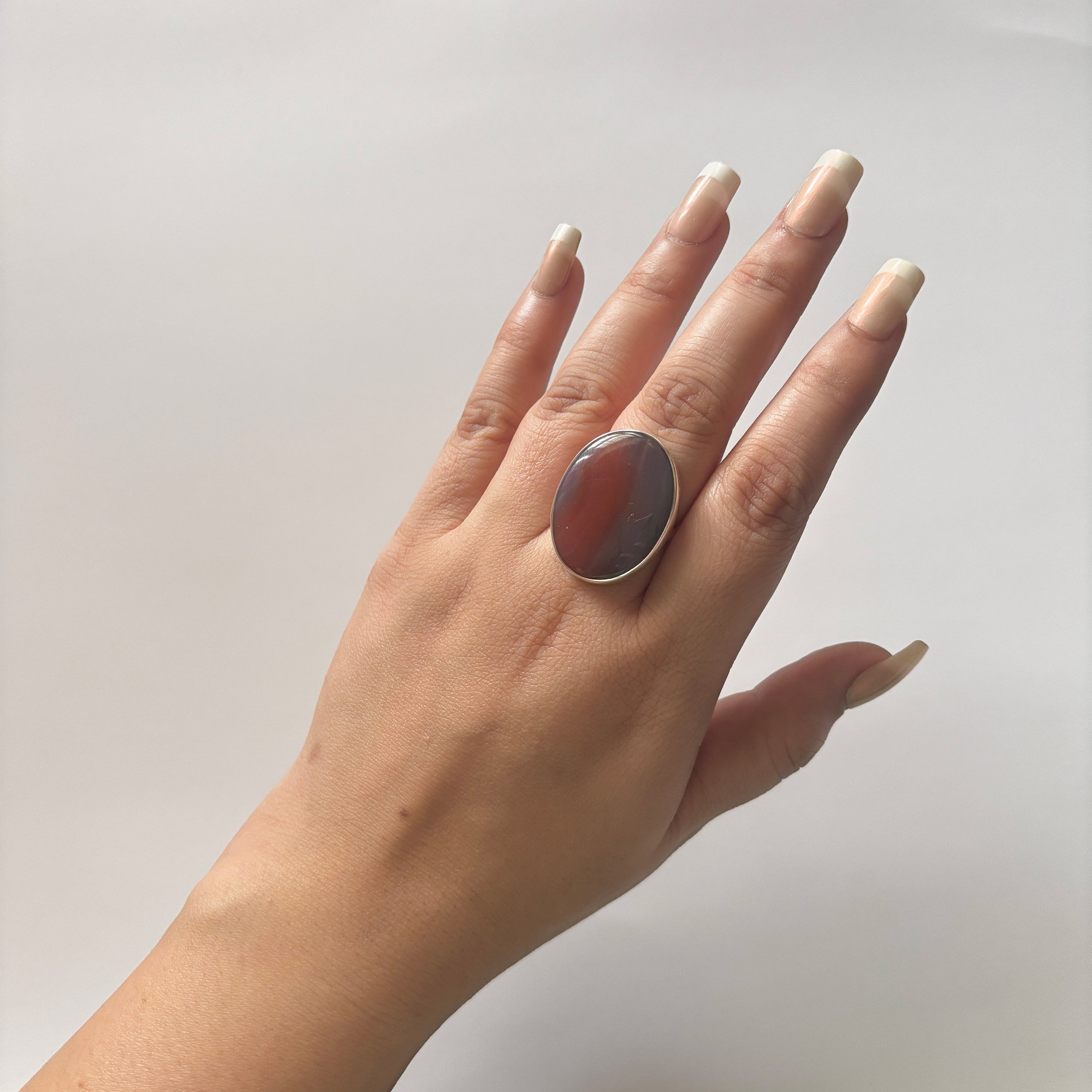 Red Botswana Agate Ring-(RBA-2-47)