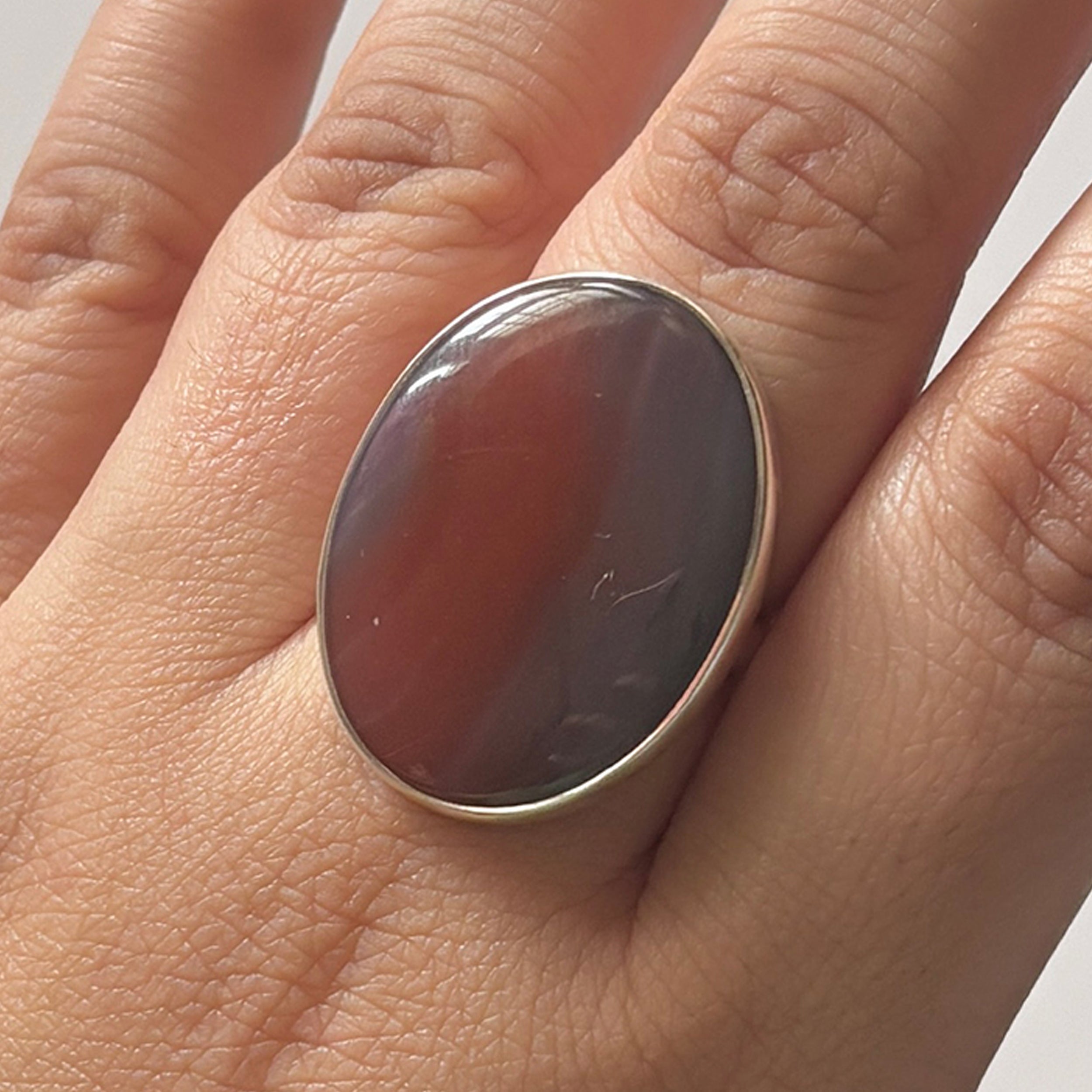 Red Botswana Agate Ring-(RBA-2-47)