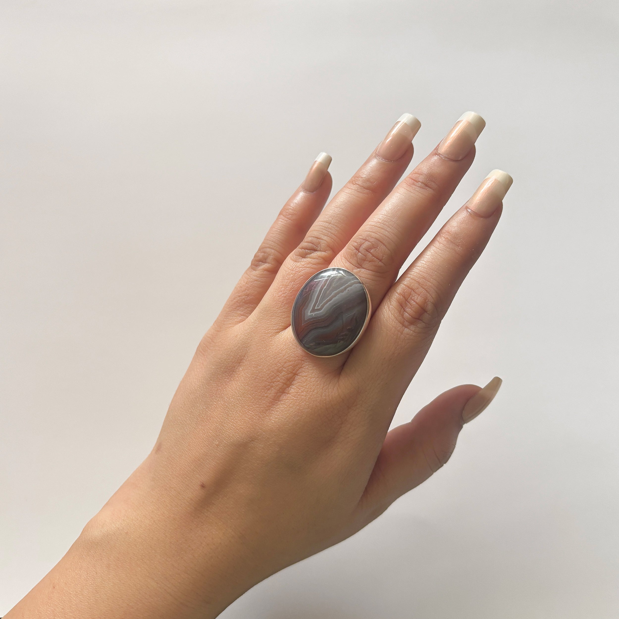 Red Botswana Agate Ring-(RBA-2-5)