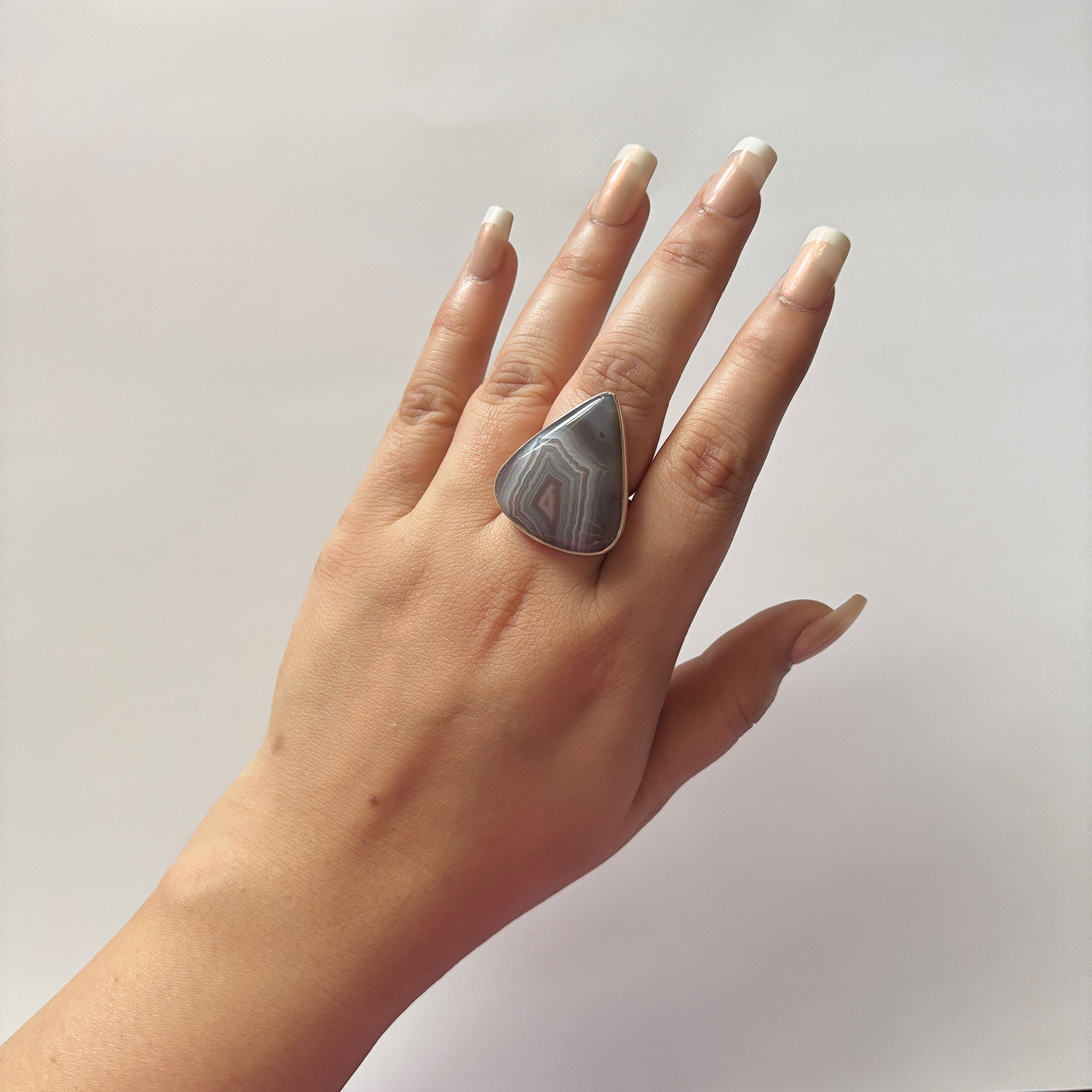 Red Botswana Agate Ring-(RBA-2-6)