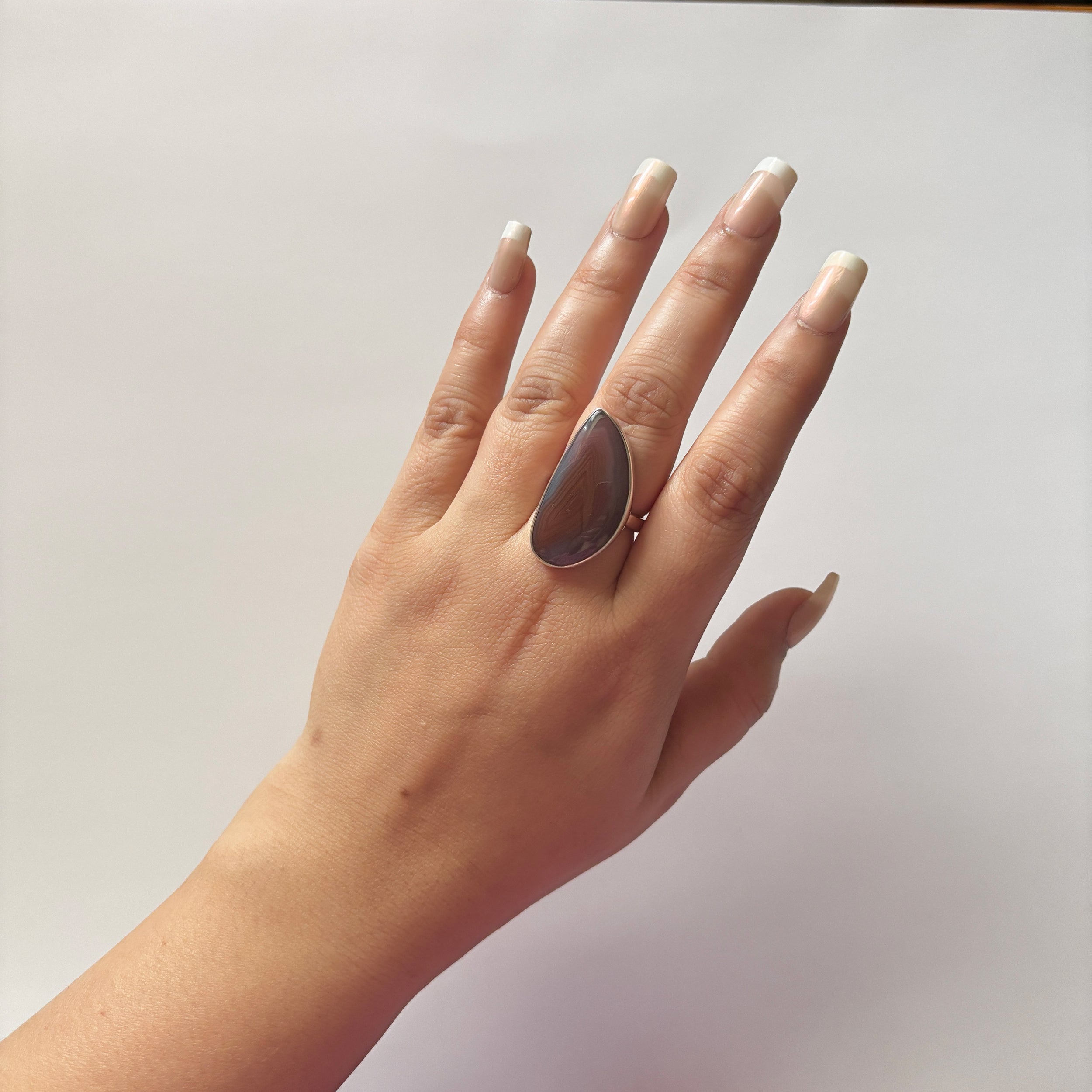 Red Botswana Agate Ring-(RBA-2-7)