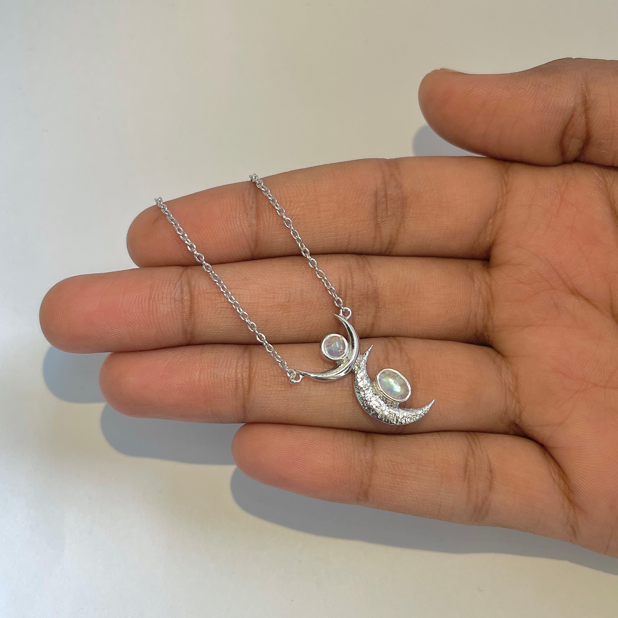 Moonstone Necklace-(RBM-JCN-7)