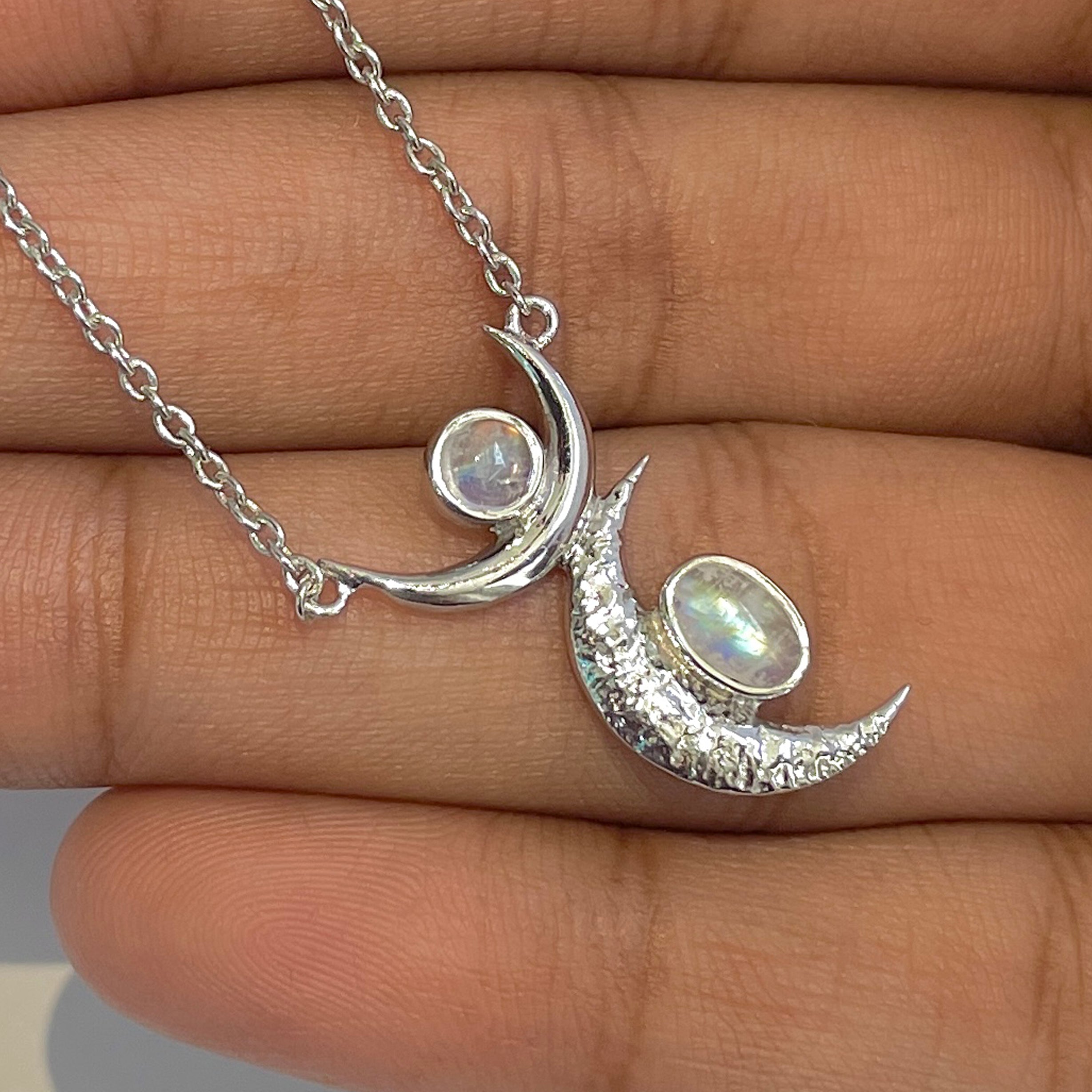 Moonstone Necklace-(RBM-JCN-7)