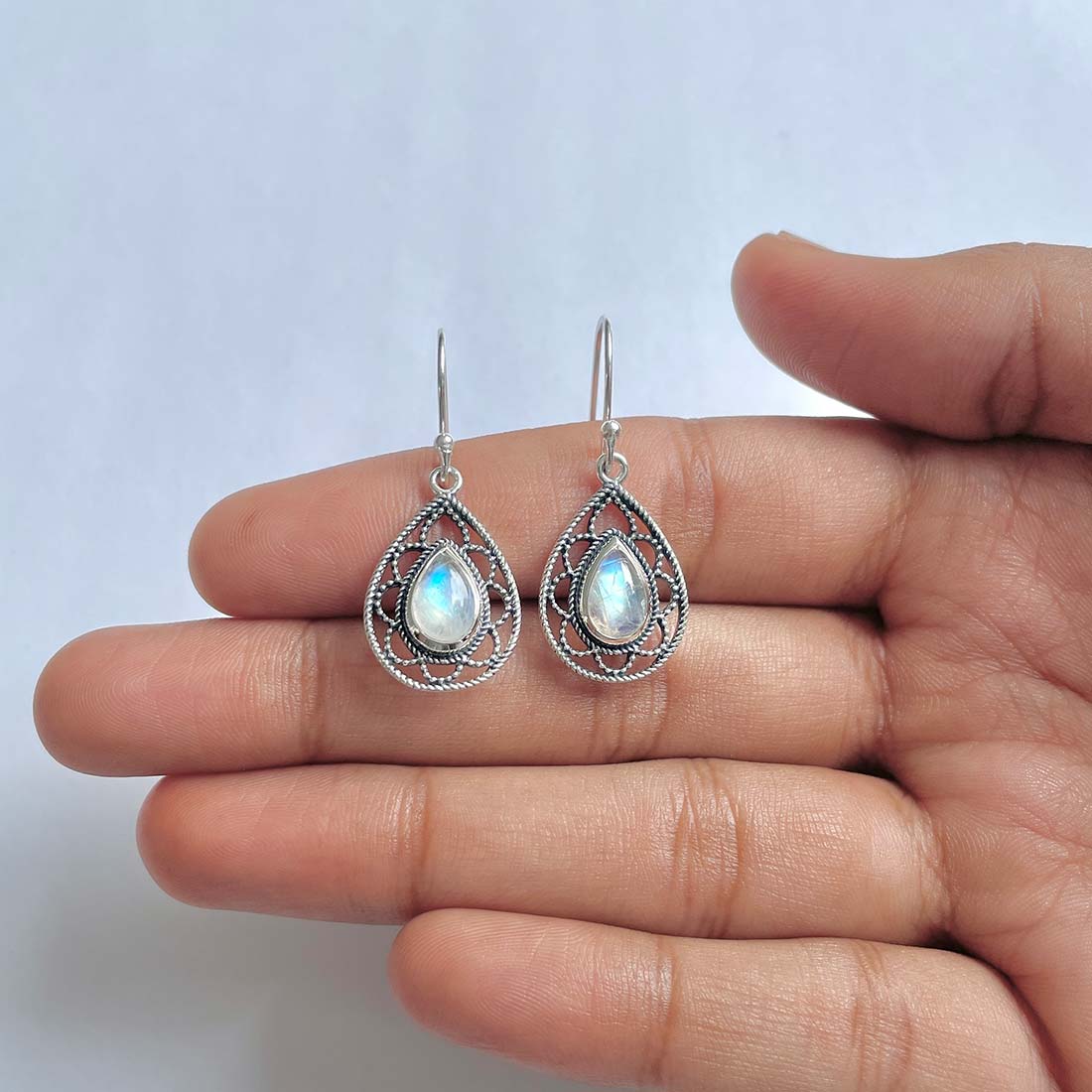 Moonstone Earring-(RBM-RDE-196)