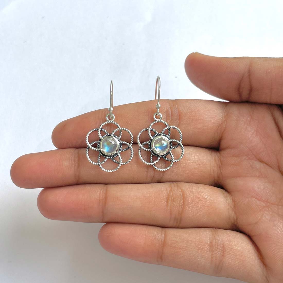 Moonstone Earring-(RBM-RDE-205)