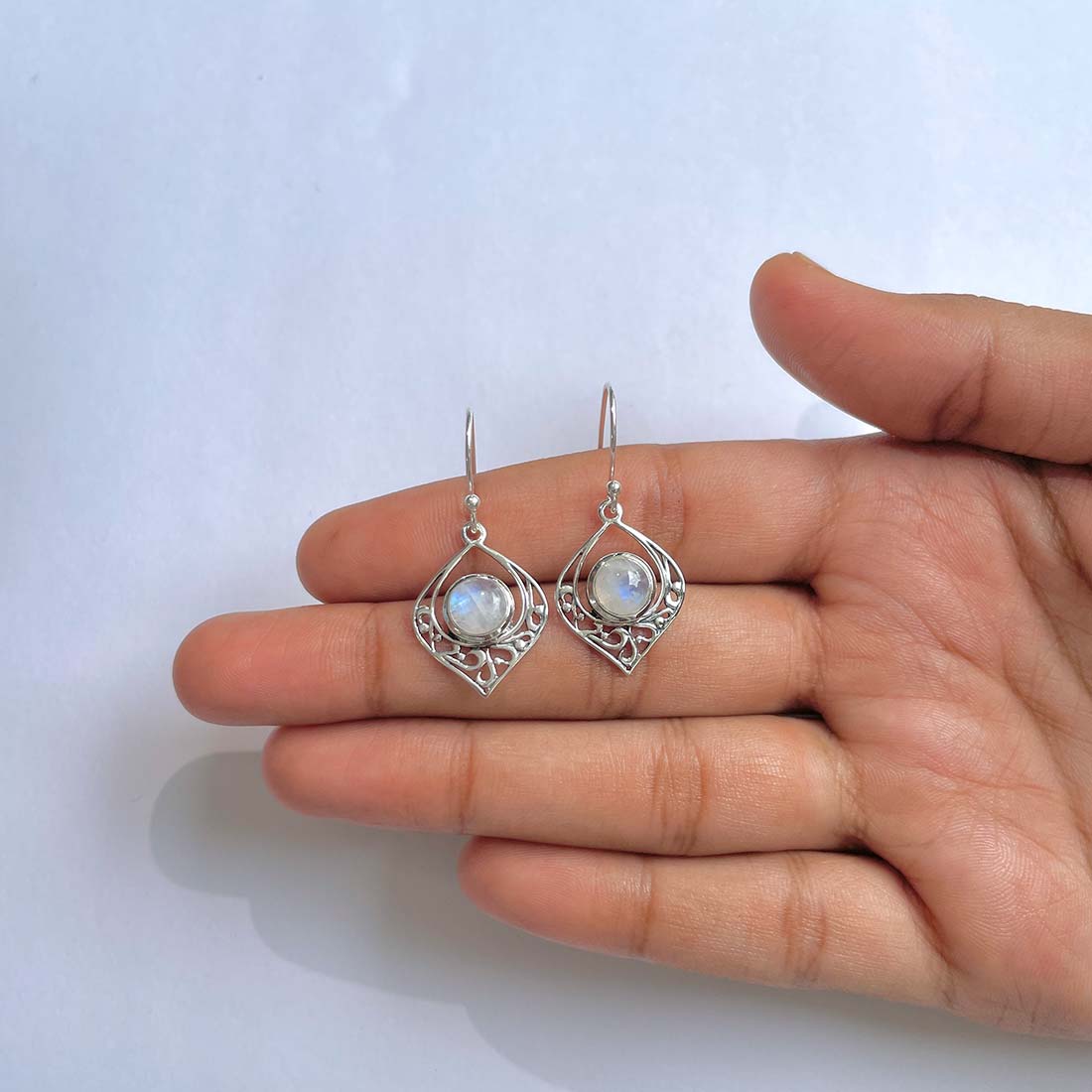 Moonstone Earring-(RBM-RDE-228)