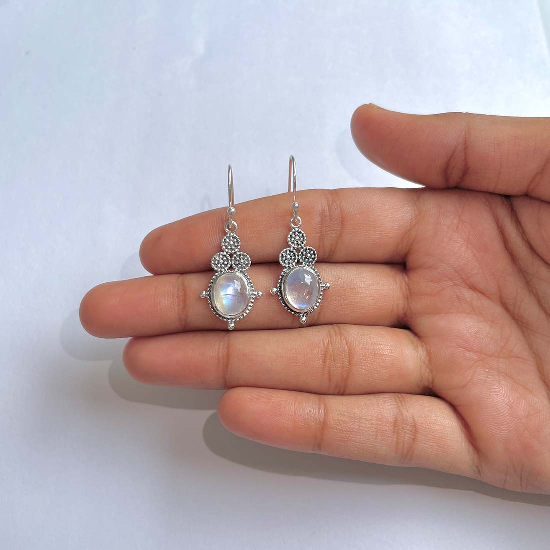Moonstone Earring-(RBM-RDE-82)