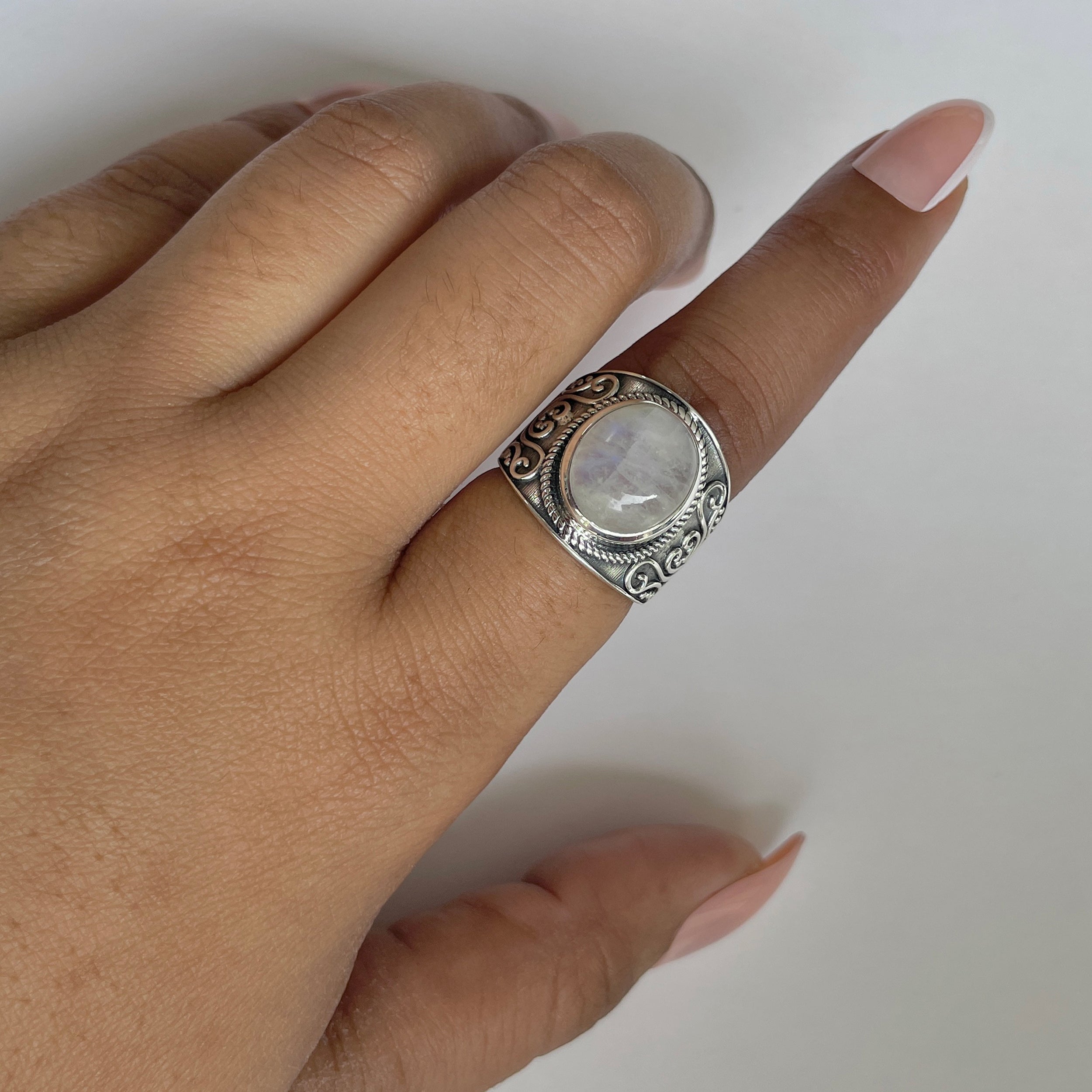 Moonstone Ring-(RBM-RDR-1164.)