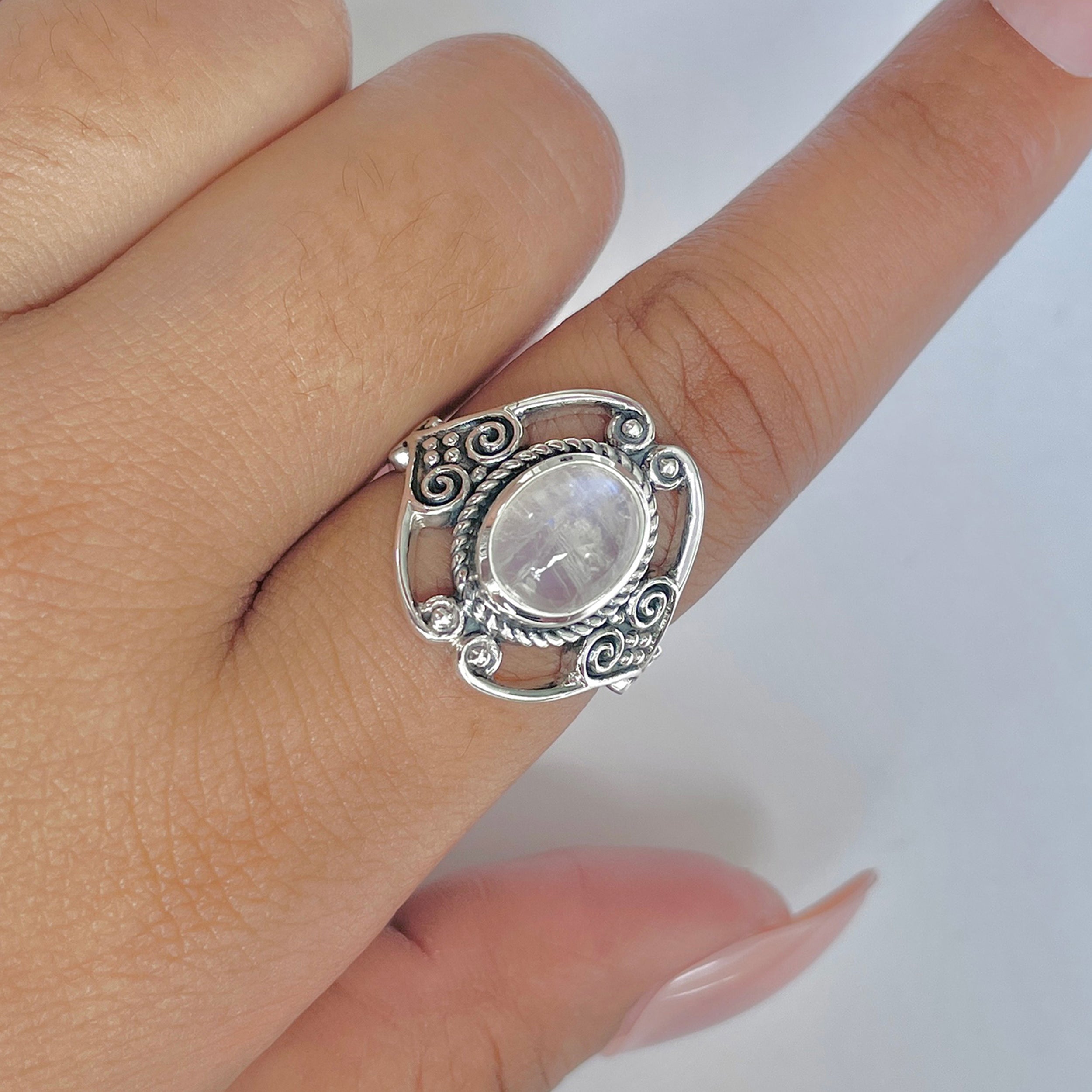 Moonstone Ring-(RBM-RDR-1213.)