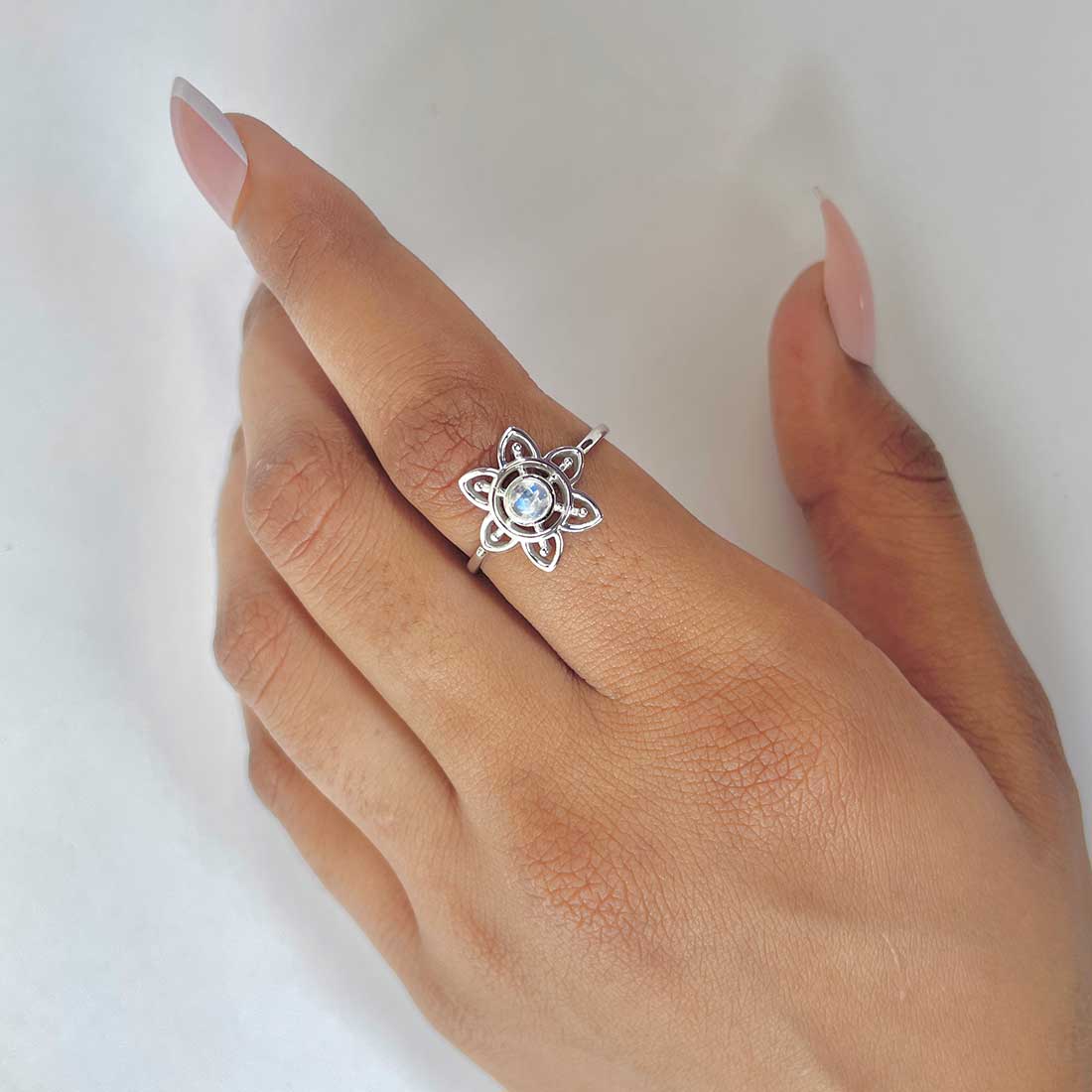 Moonstone Ring-(RBM-RDR-1357.)