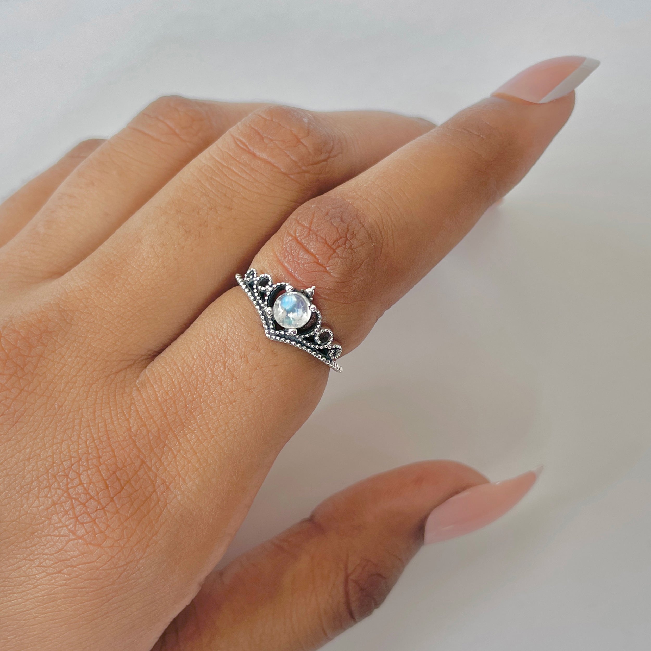 Moonstone Ring-(RBM-RDR-1413.)