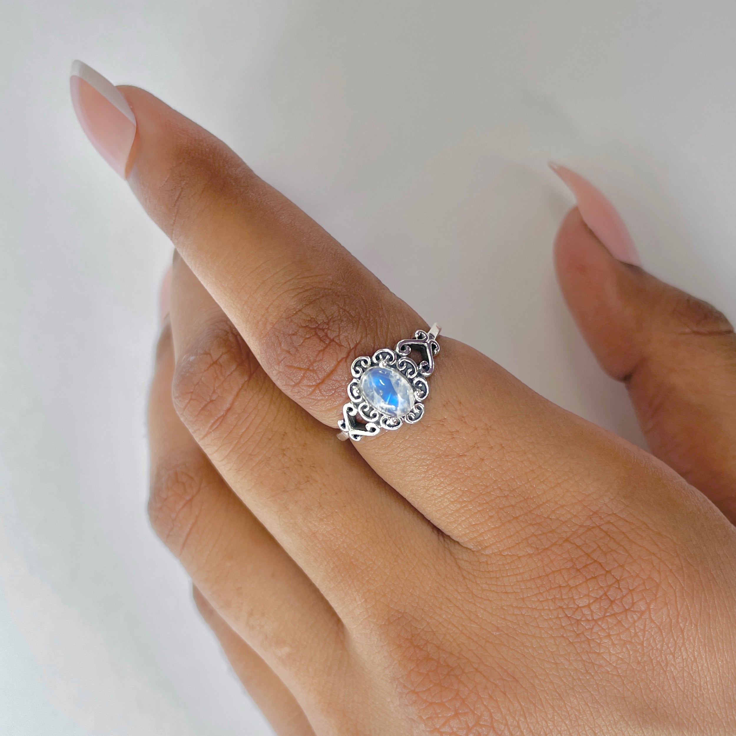 Moonstone Ring-(RBM-RDR-1437.)