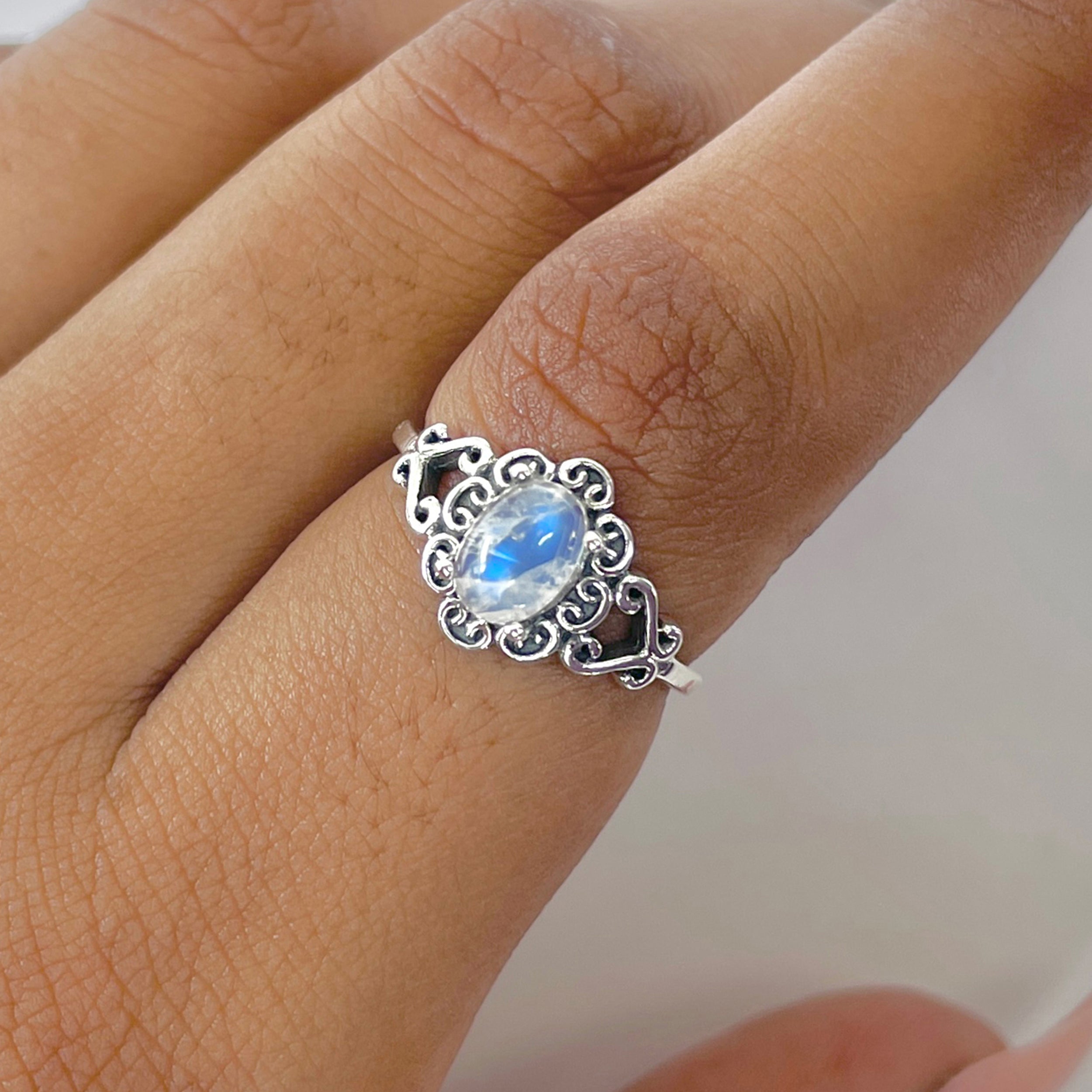 Moonstone Ring-(RBM-RDR-1437.)
