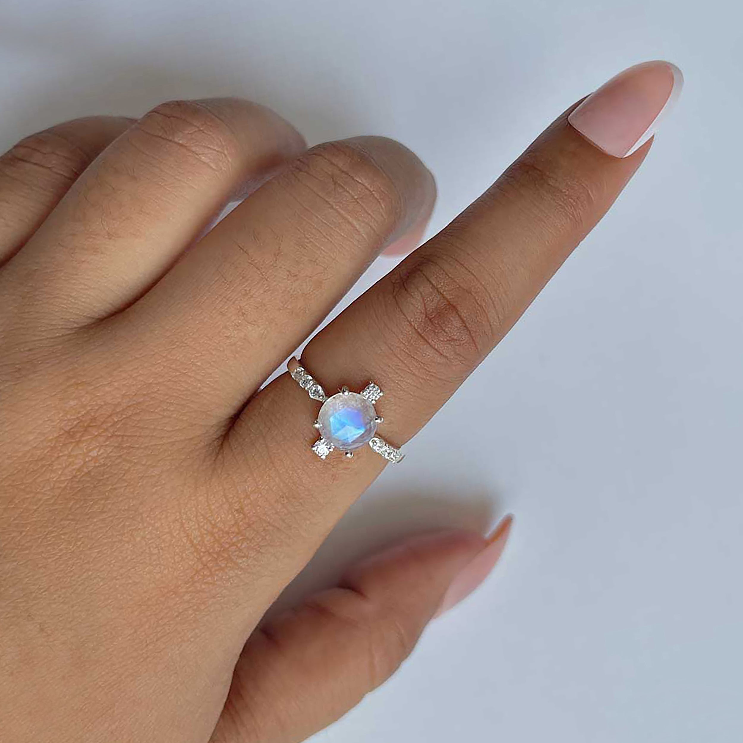 Moonstone Ring-(RBM-RDR-1621.)