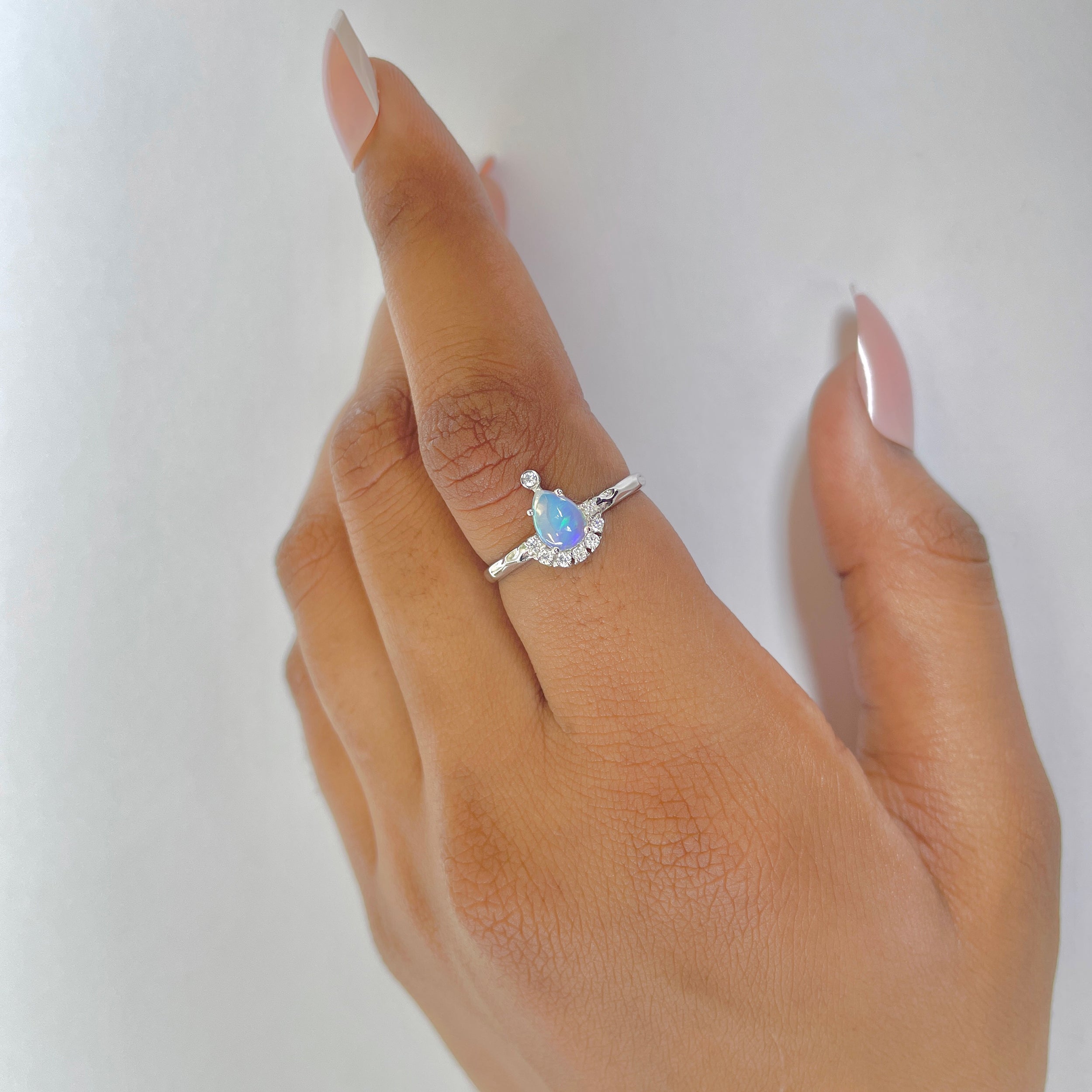 Moonstone Rose Ring-(RBM-RDR-1622.)