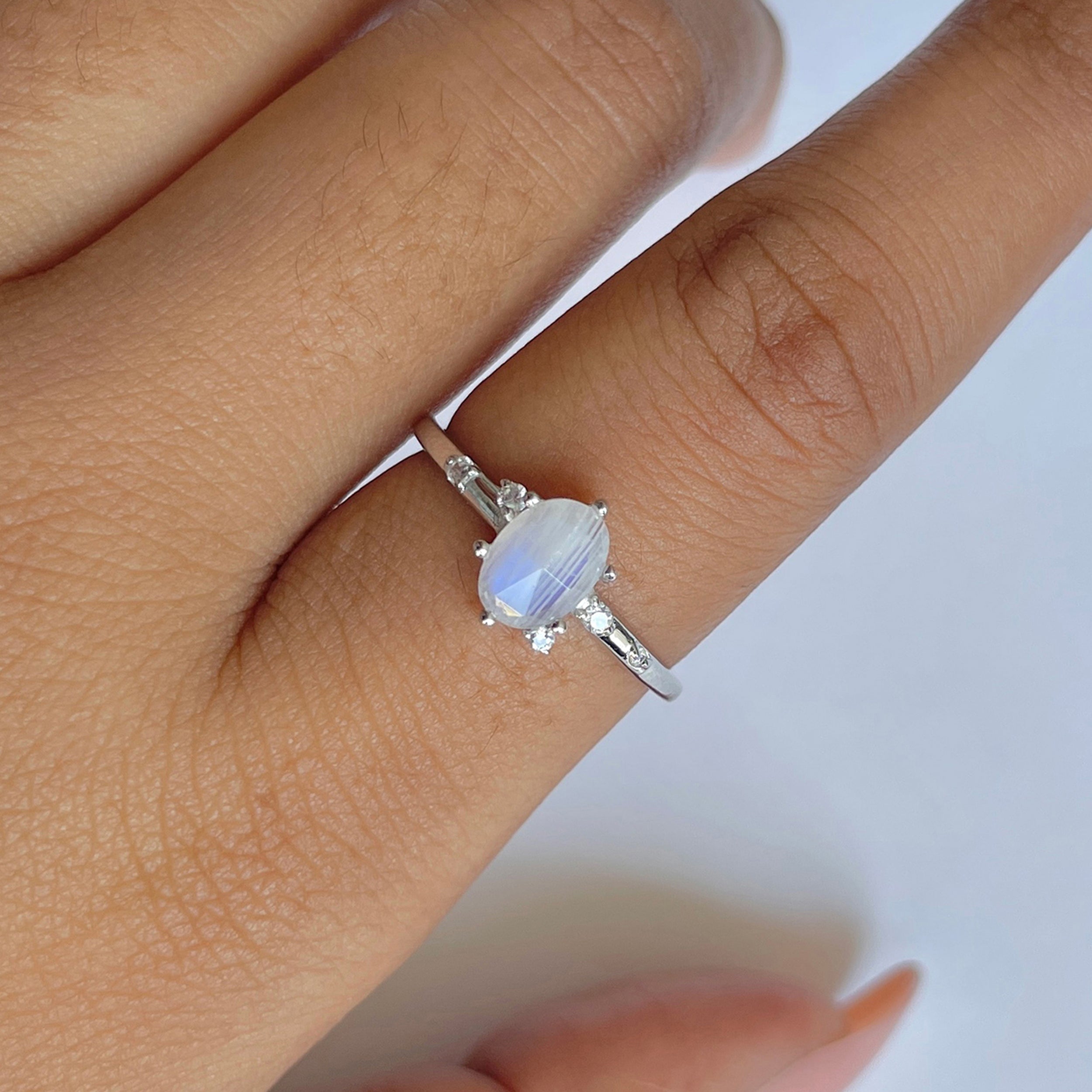 Moonstone Rose Ring-(RBM-RDR-2273.)