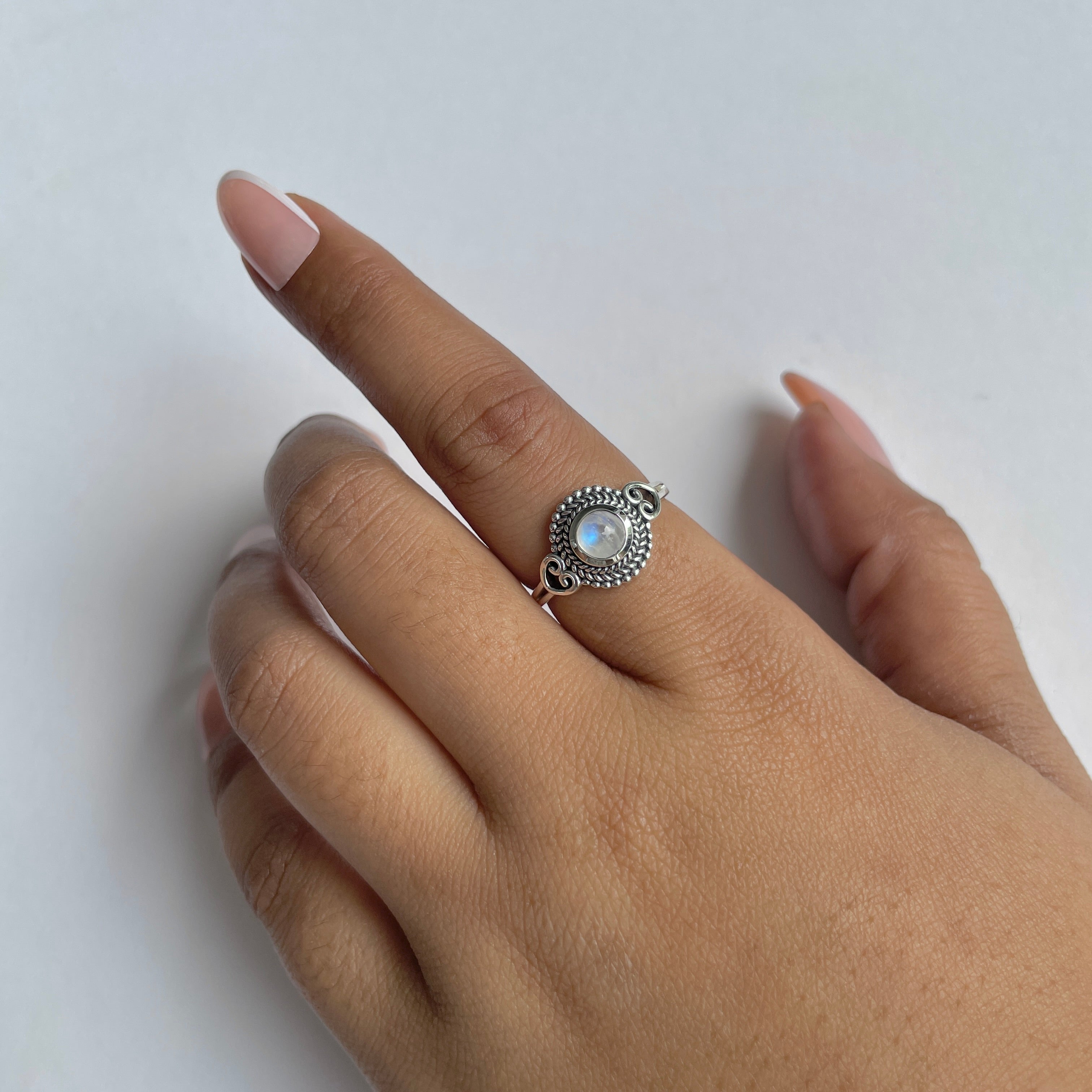 Moonstone Ring-(RBM-RDR-825.)