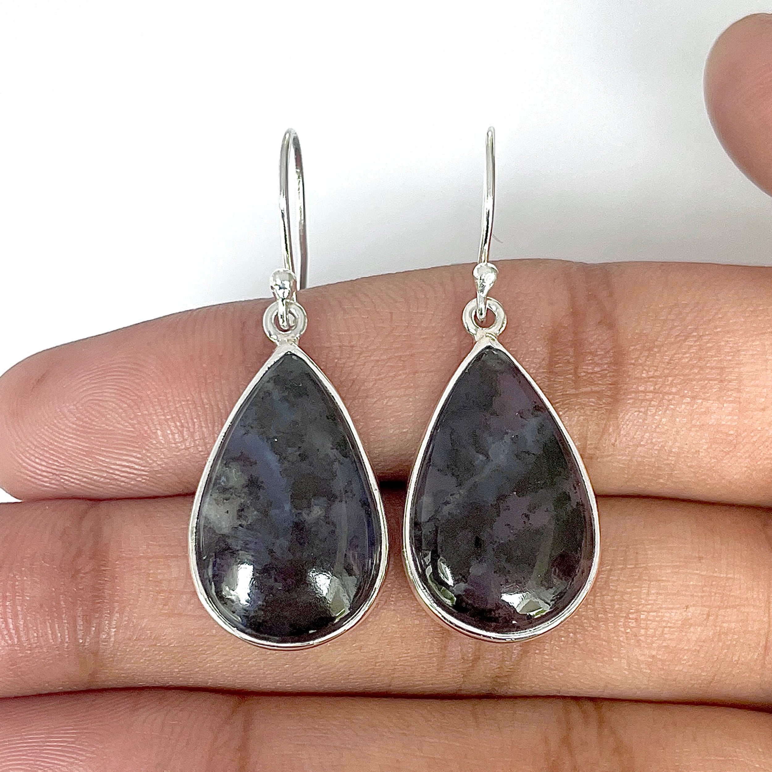 Russian Dendritic Agate Earring-(RDA-3-35)