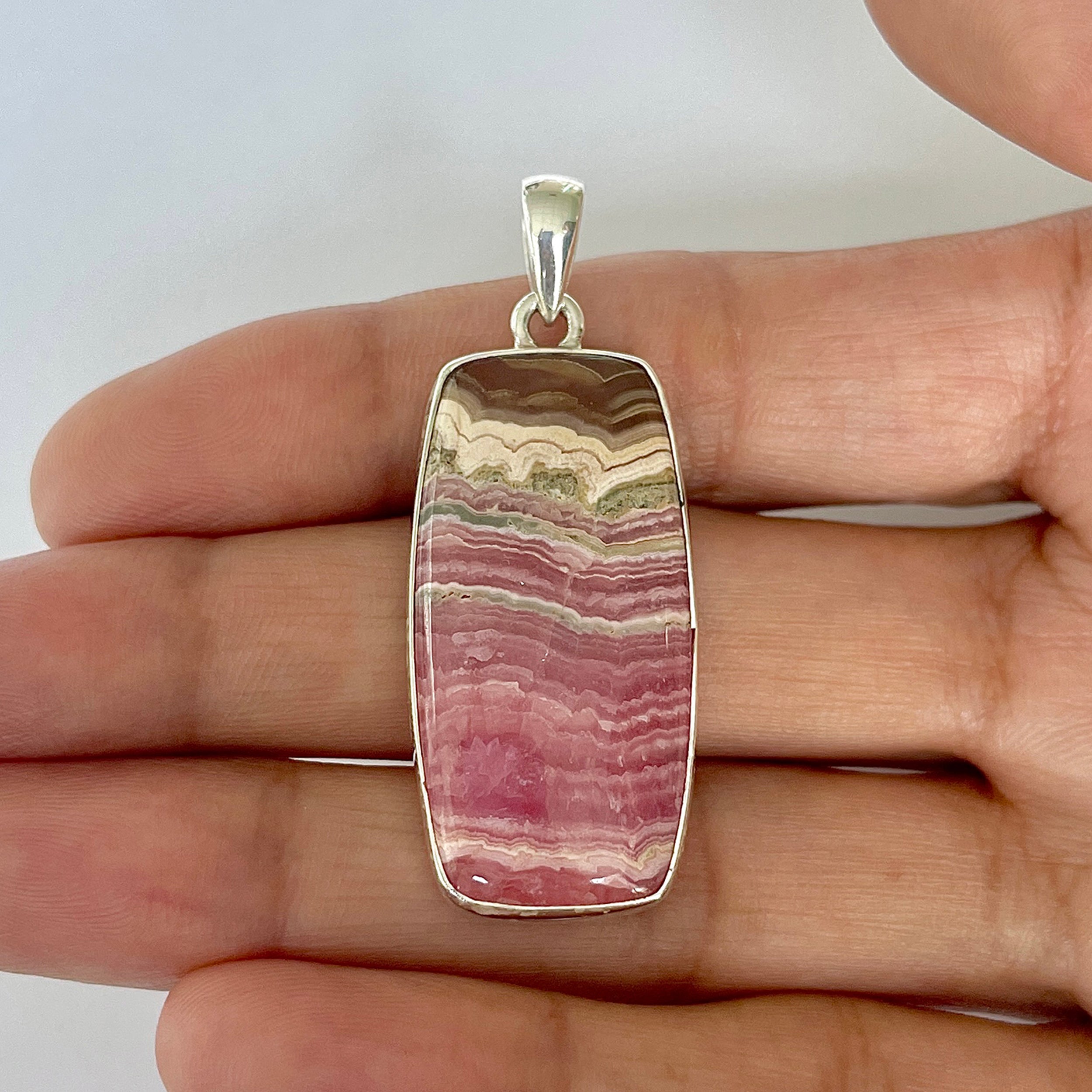 Rhodochrosite Pendant-(RDC-1-1)