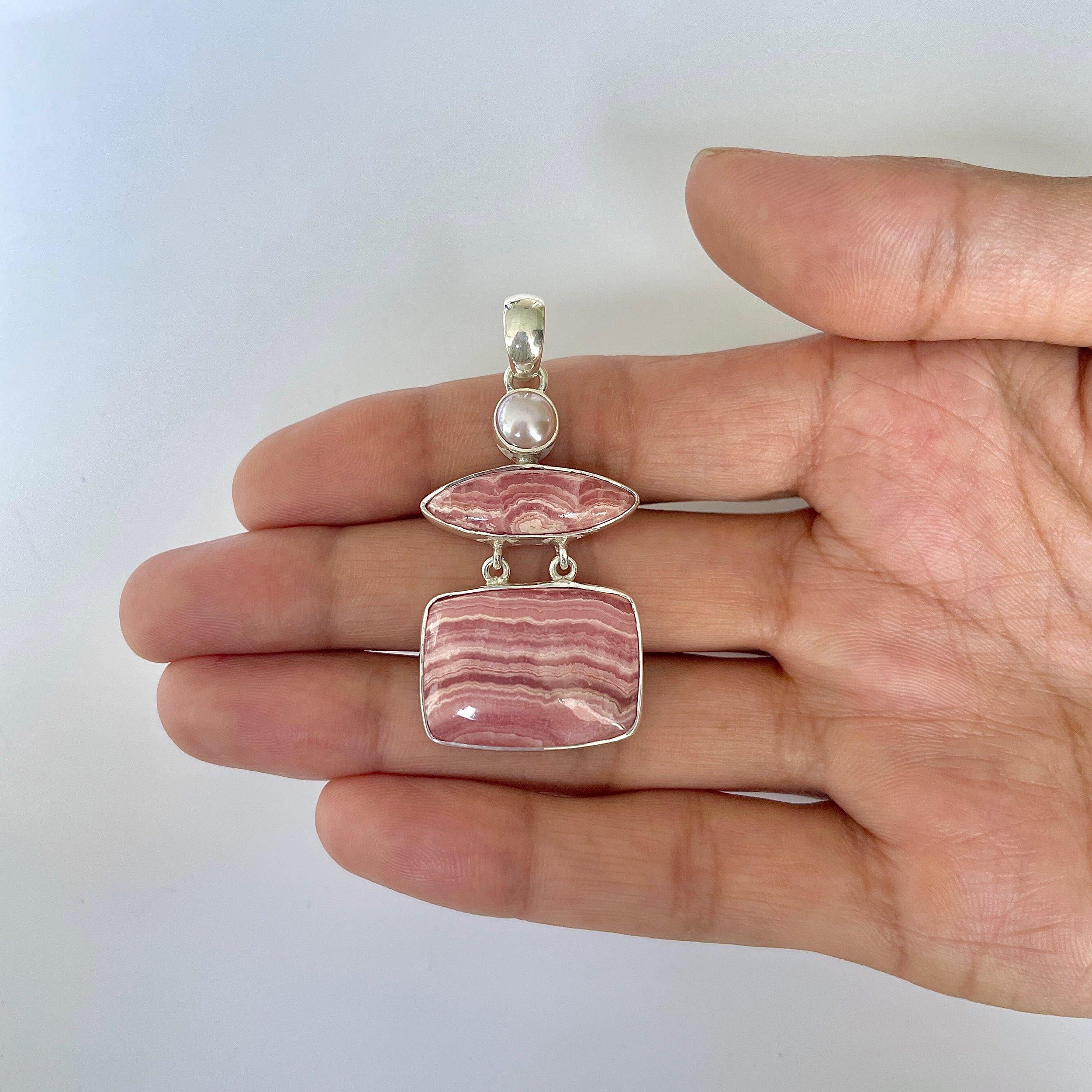 Rhodochrosite Pendant-(RDC-1-8)