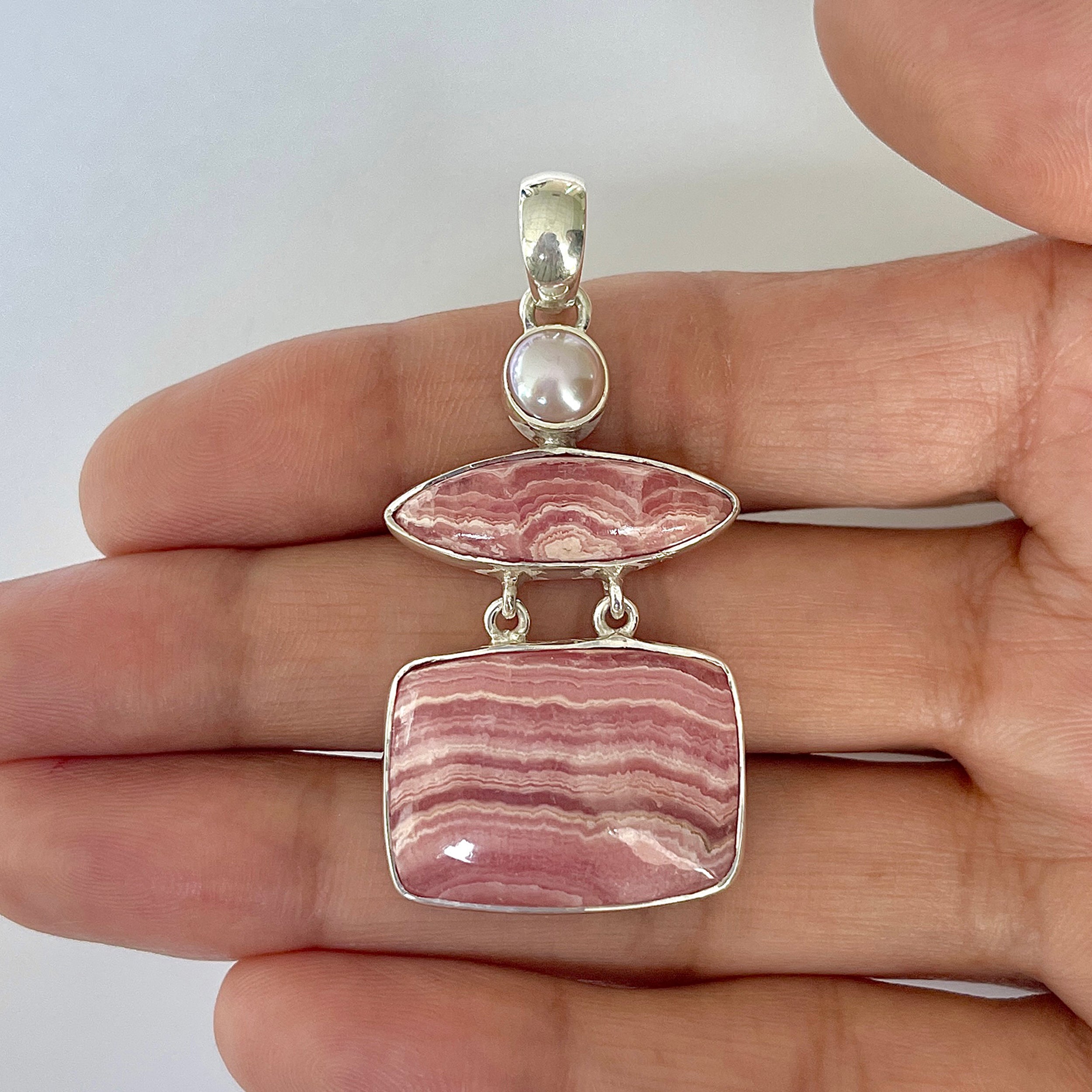 Rhodochrosite Pendant-(RDC-1-8)