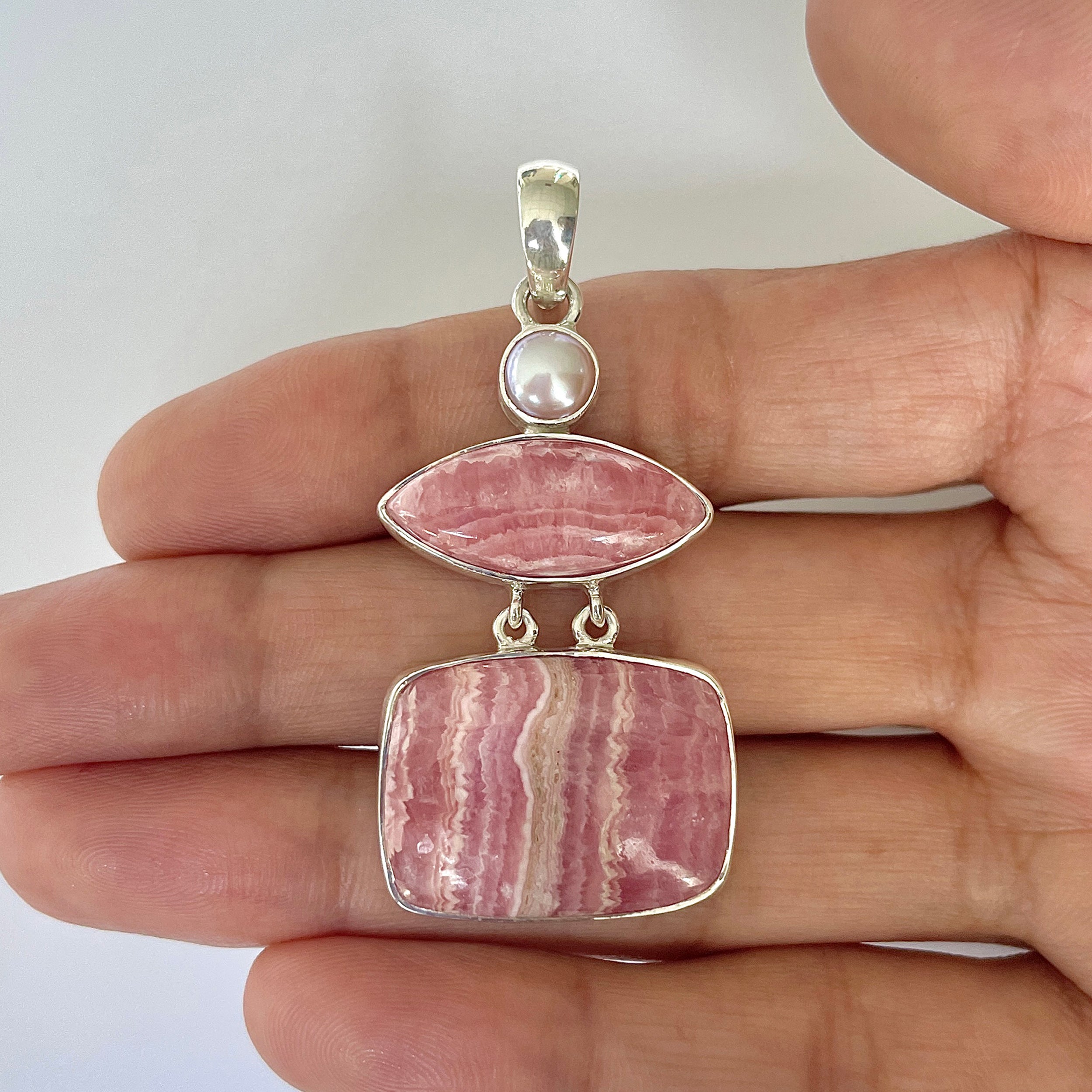 Rhodochrosite Pendant-(RDC-1-9)