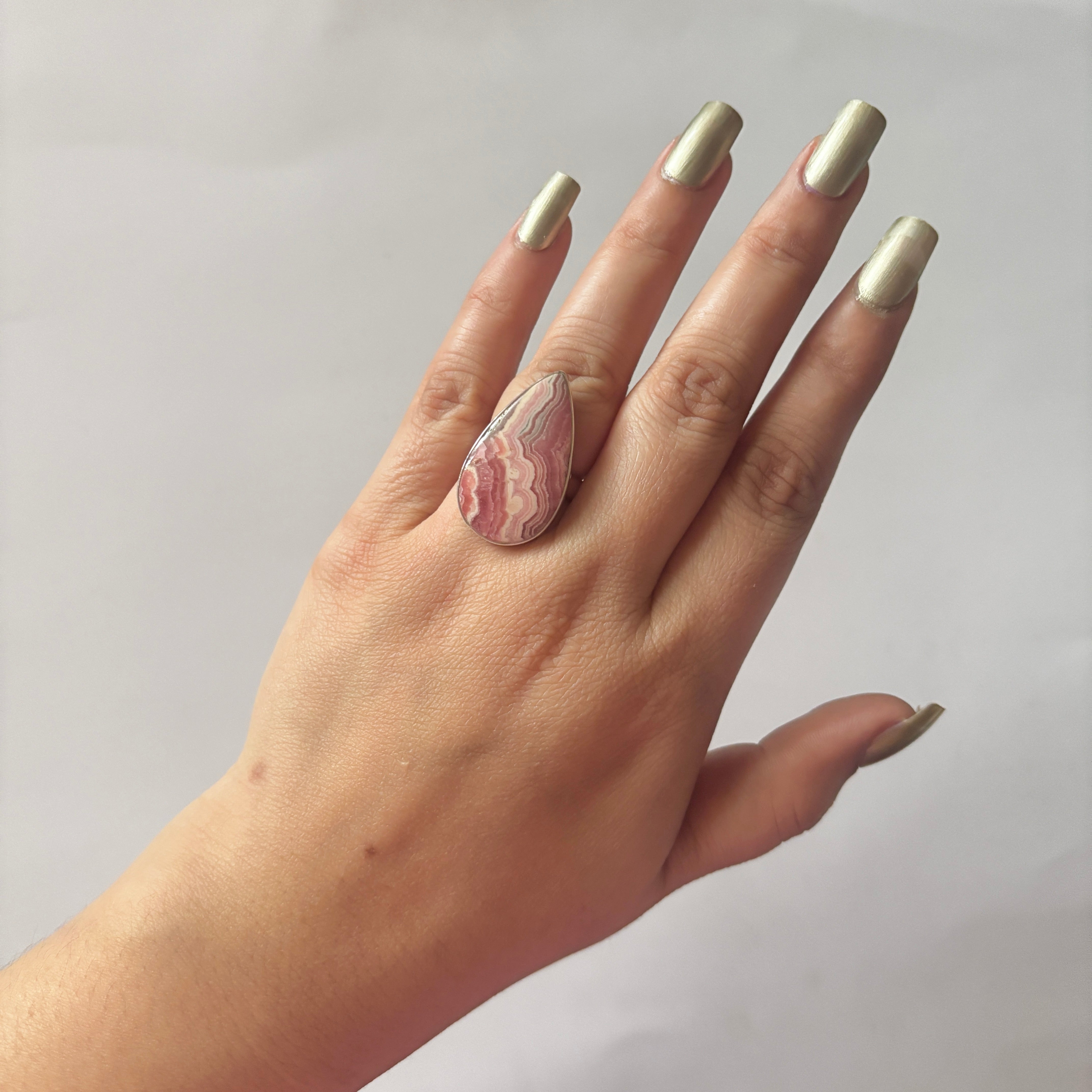 Rhodochrosite Ring-(RDC-2-10)