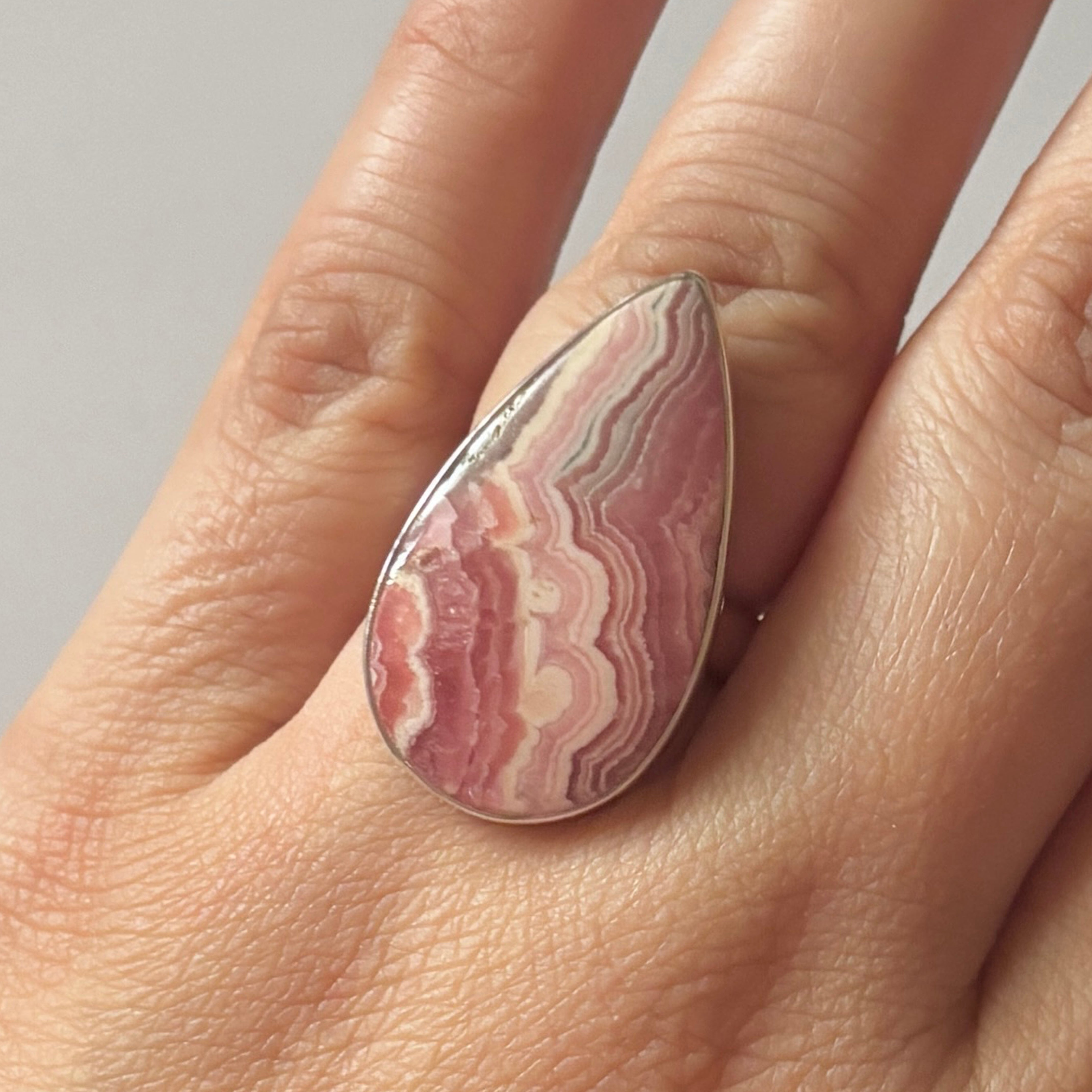 Rhodochrosite Ring-(RDC-2-10)