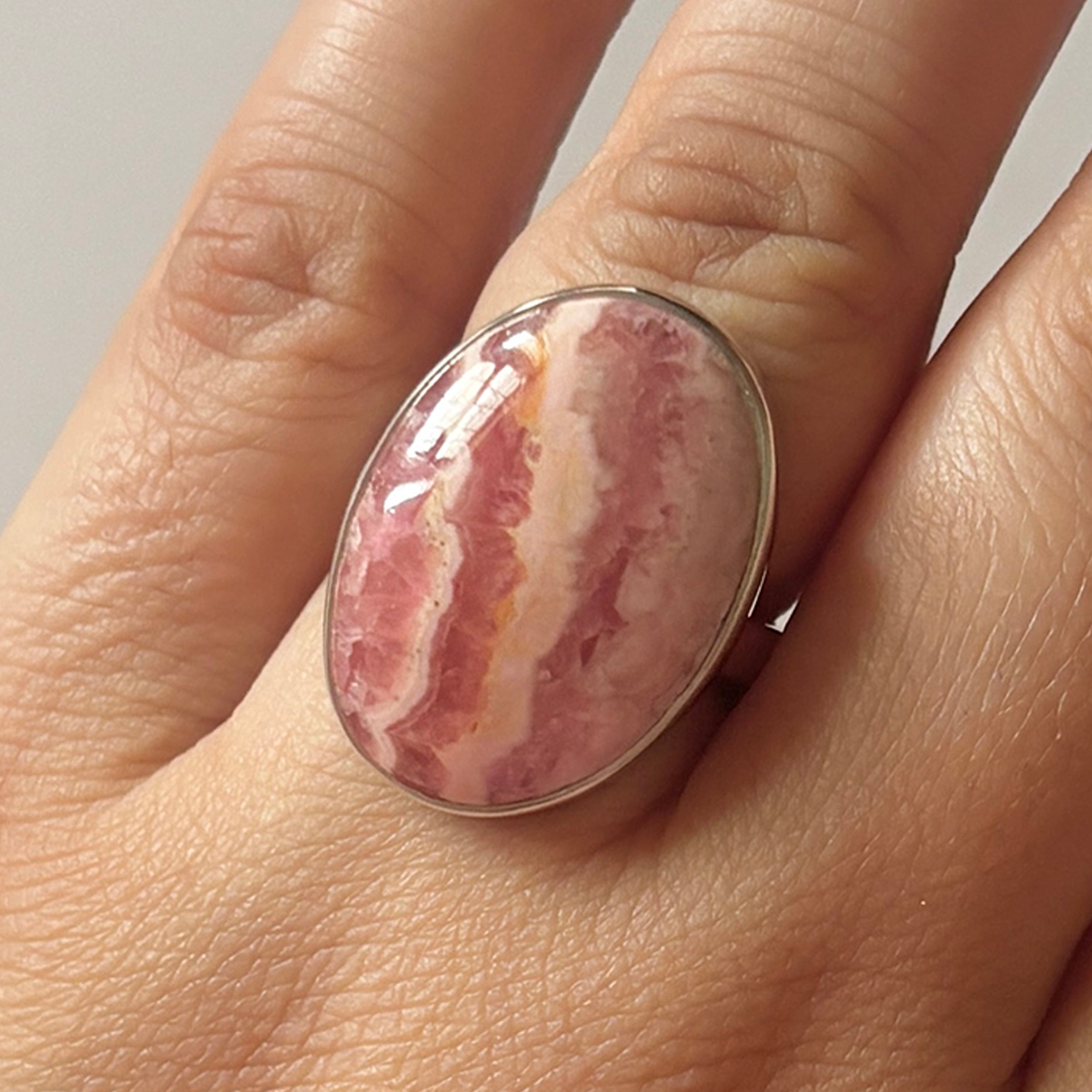 Rhodochrosite Ring-(RDC-2-11)
