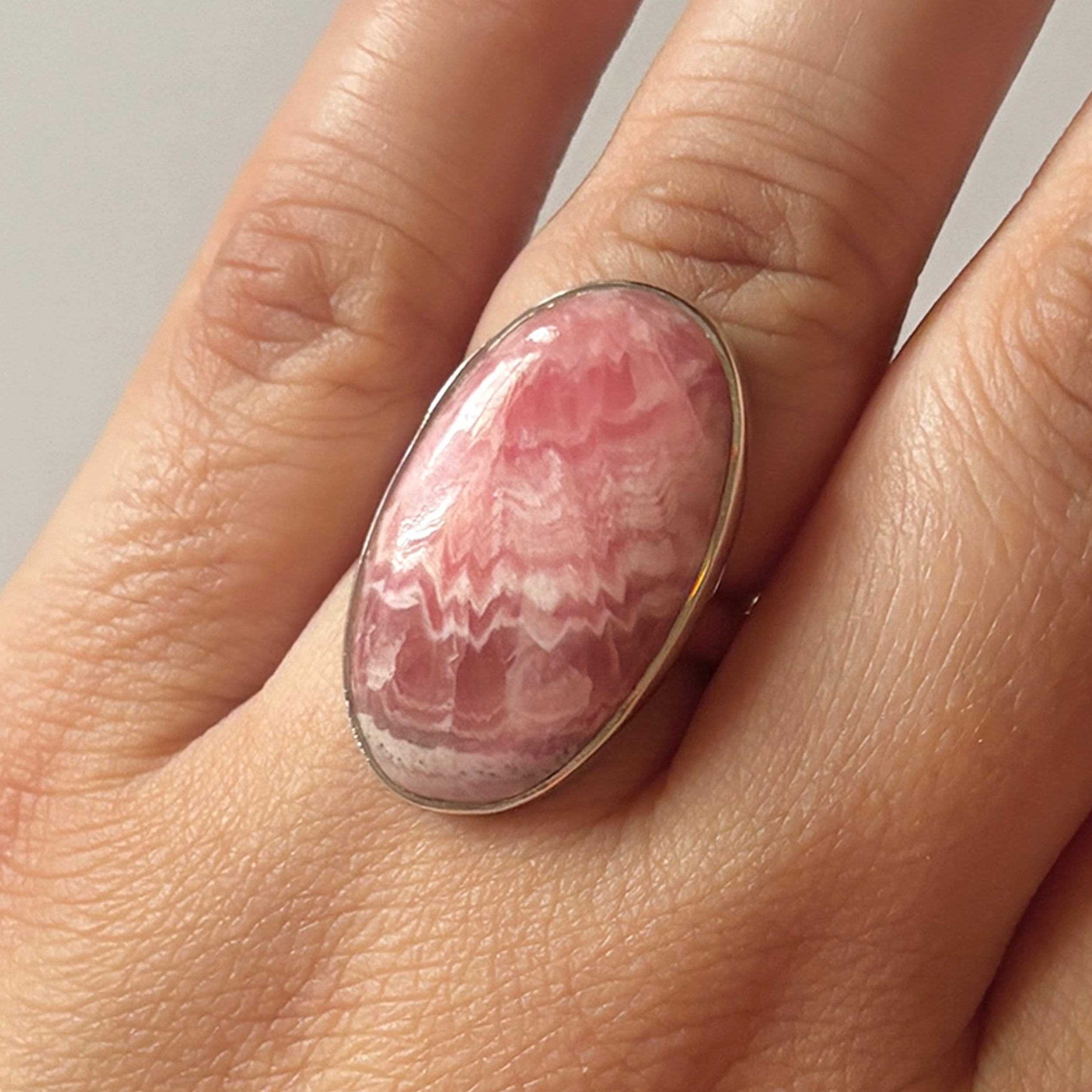 Rhodochrosite Ring-(RDC-2-12)