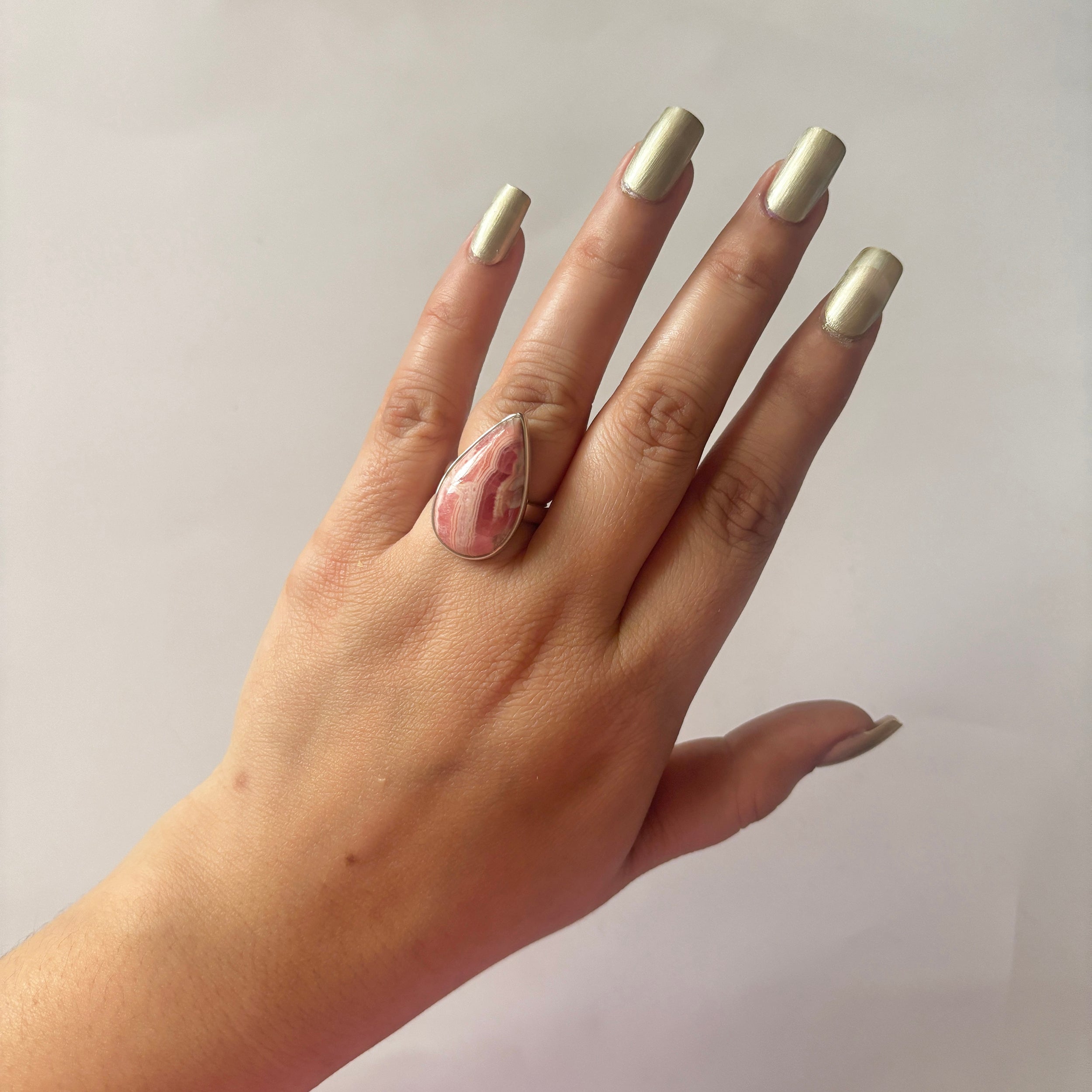 Rhodochrosite Ring-(RDC-2-14)