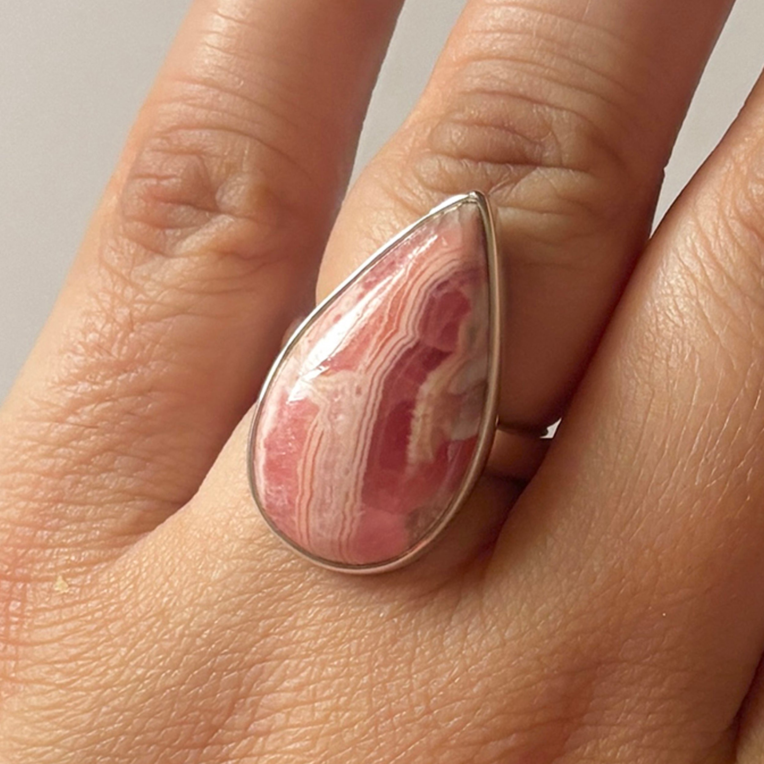 Rhodochrosite Ring-(RDC-2-14)