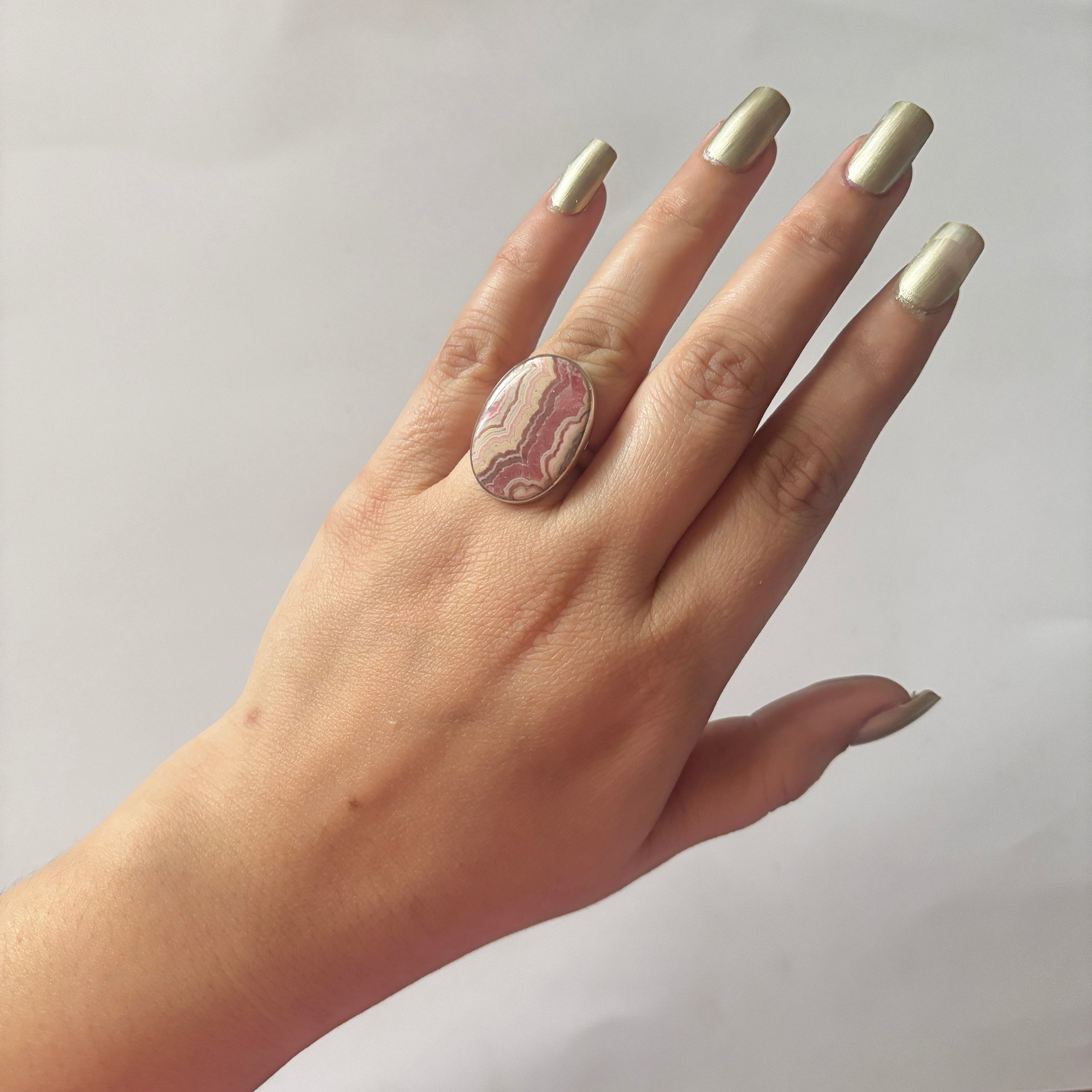 Rhodochrosite Ring-(RDC-2-16)