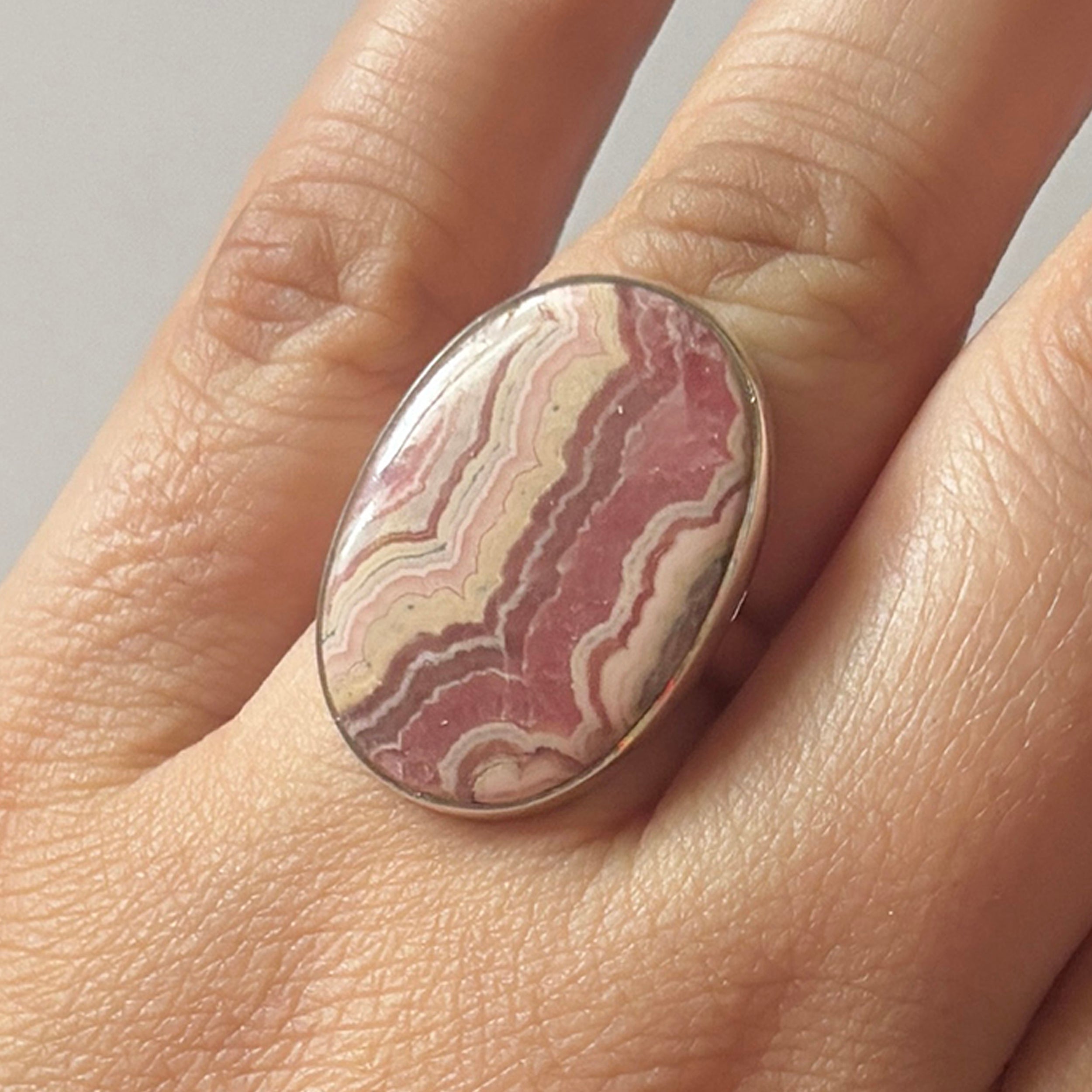 Rhodochrosite Ring-(RDC-2-16)