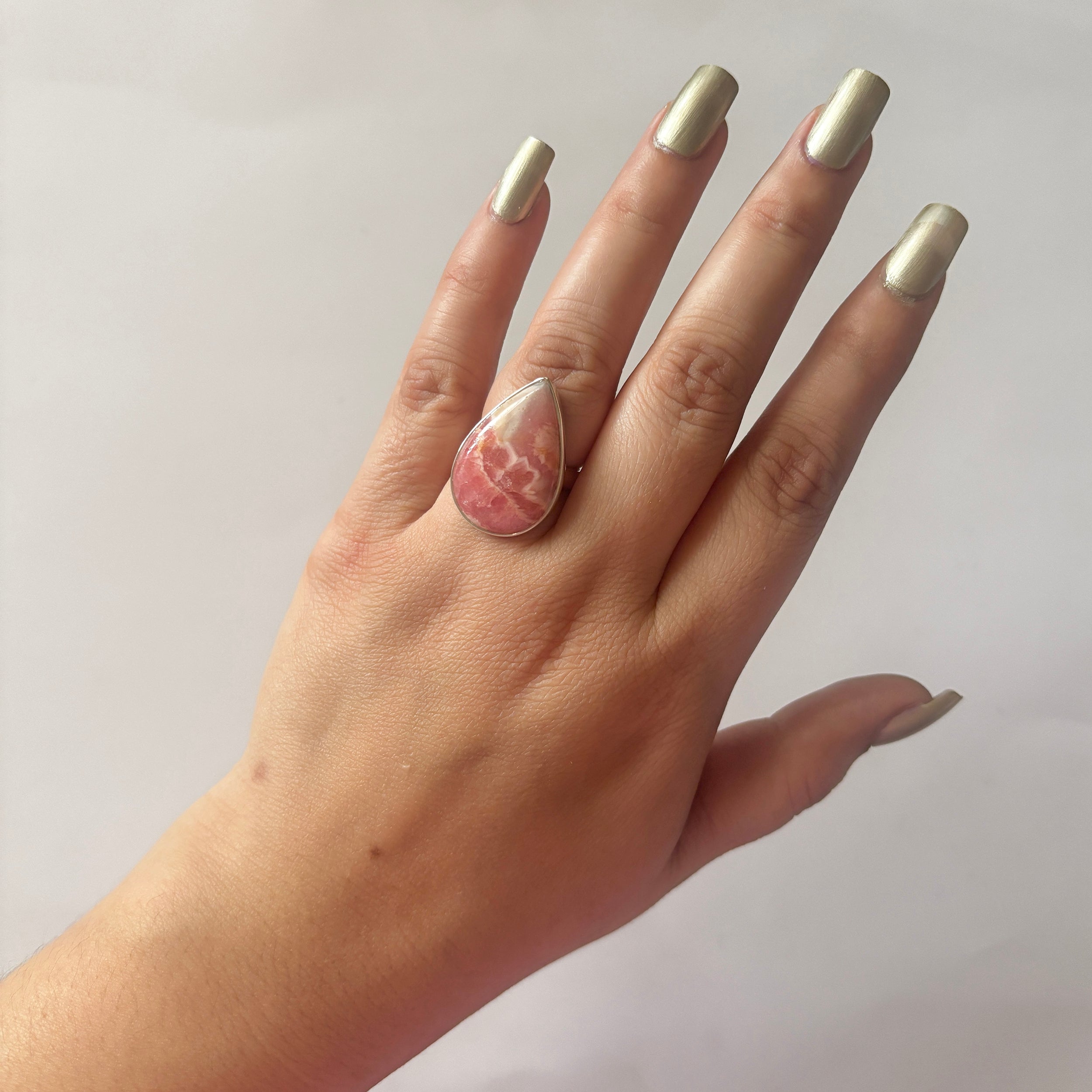 Rhodochrosite Ring-(RDC-2-18)