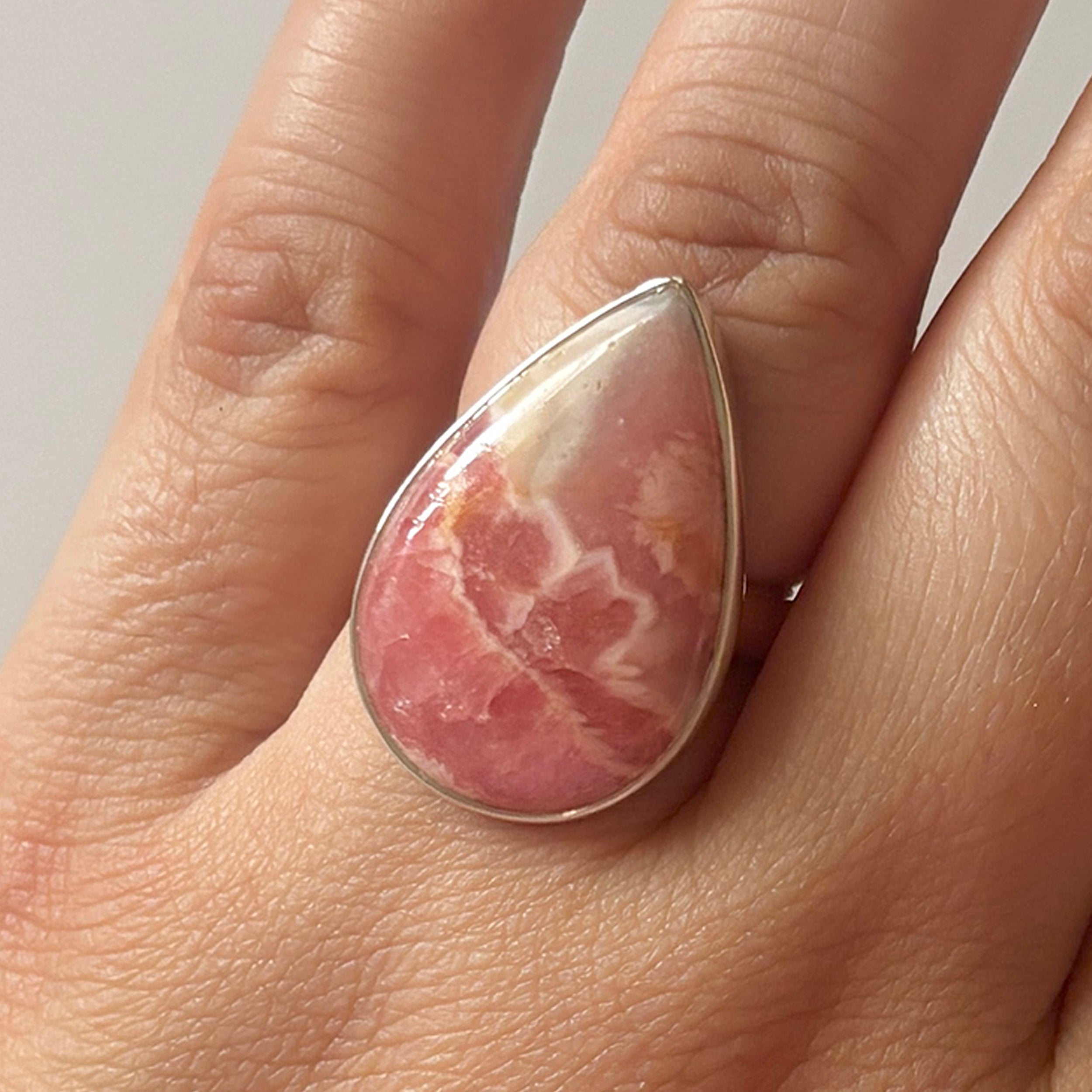 Rhodochrosite Ring-(RDC-2-18)