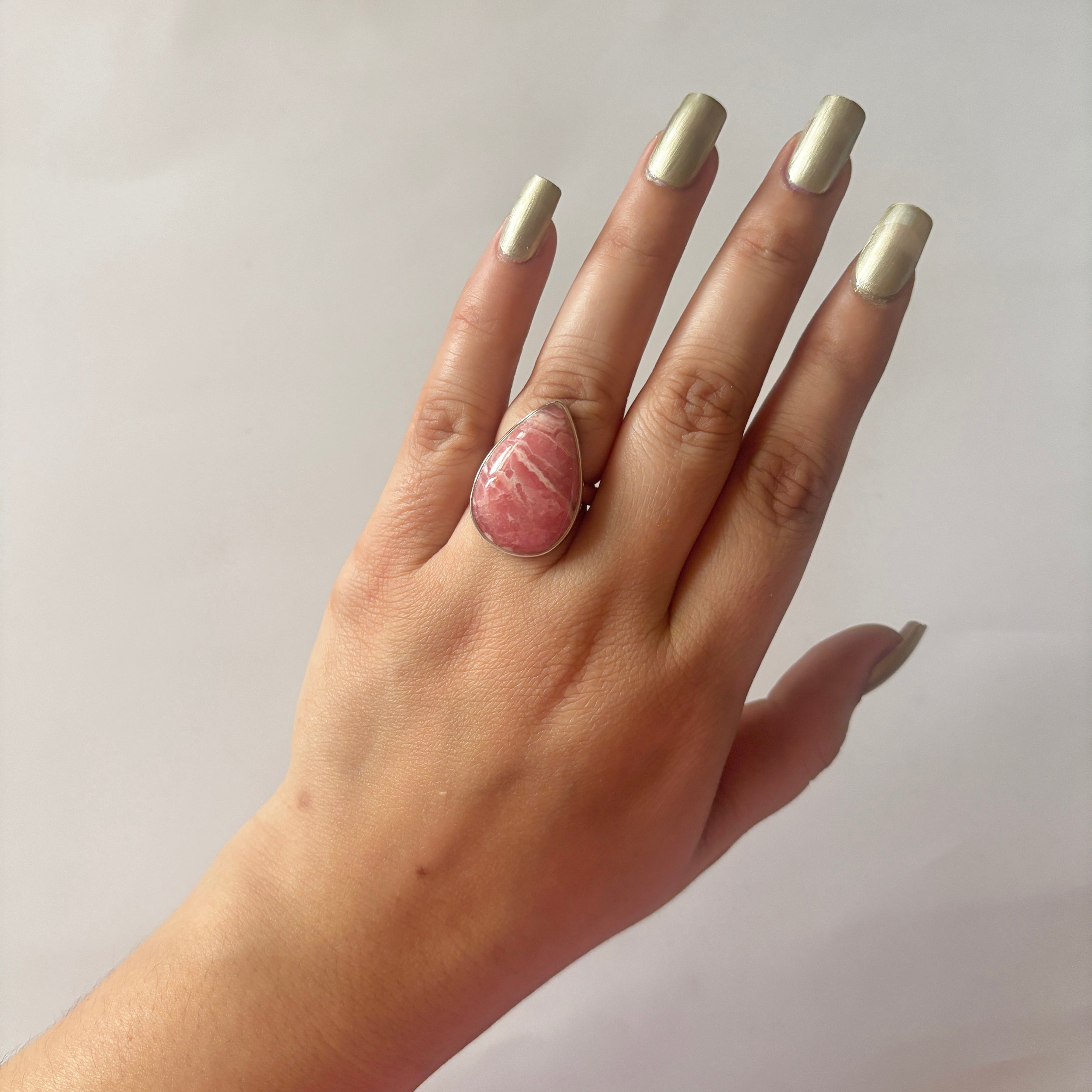 Rhodochrosite Ring-(RDC-2-2)