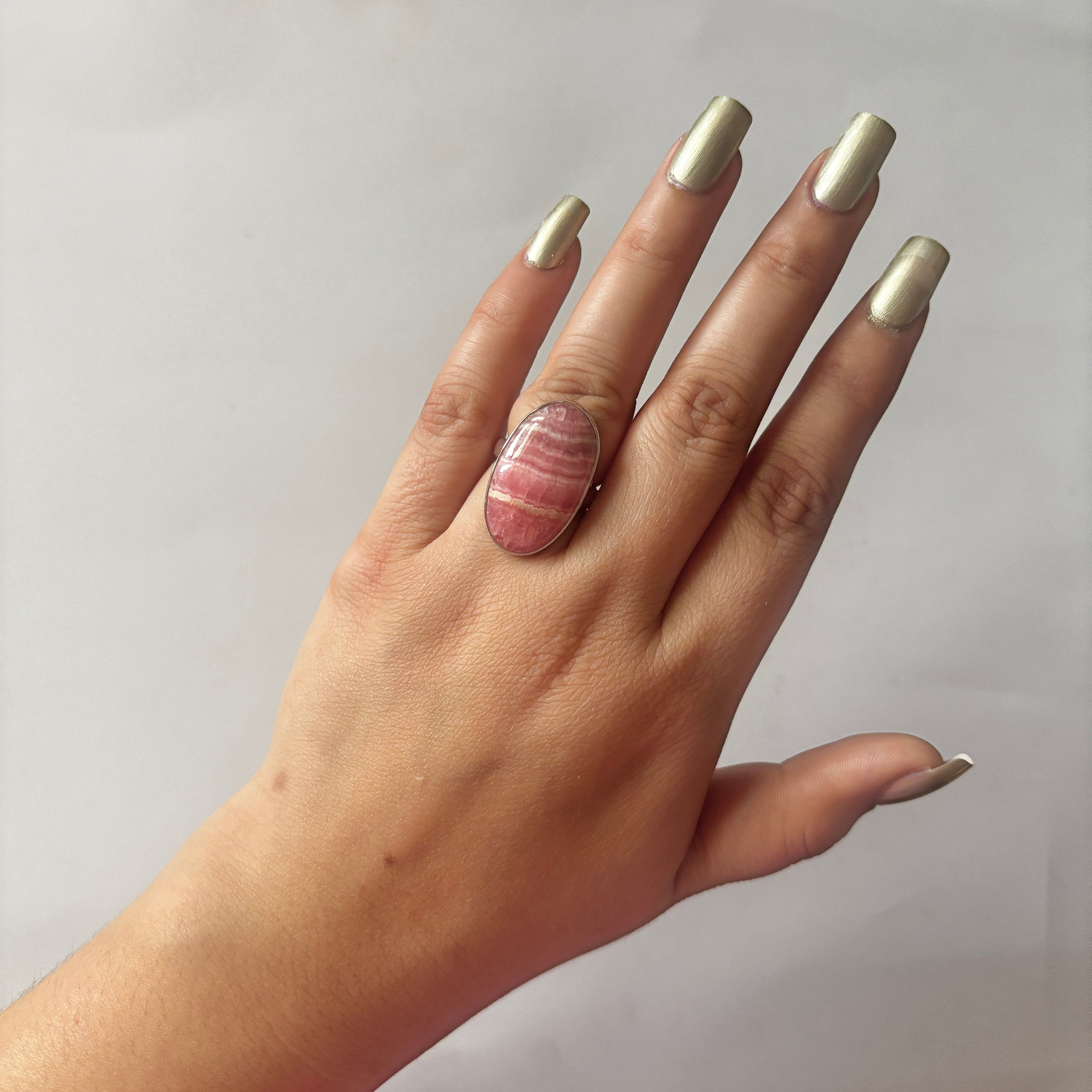Rhodochrosite Ring-(RDC-2-21)