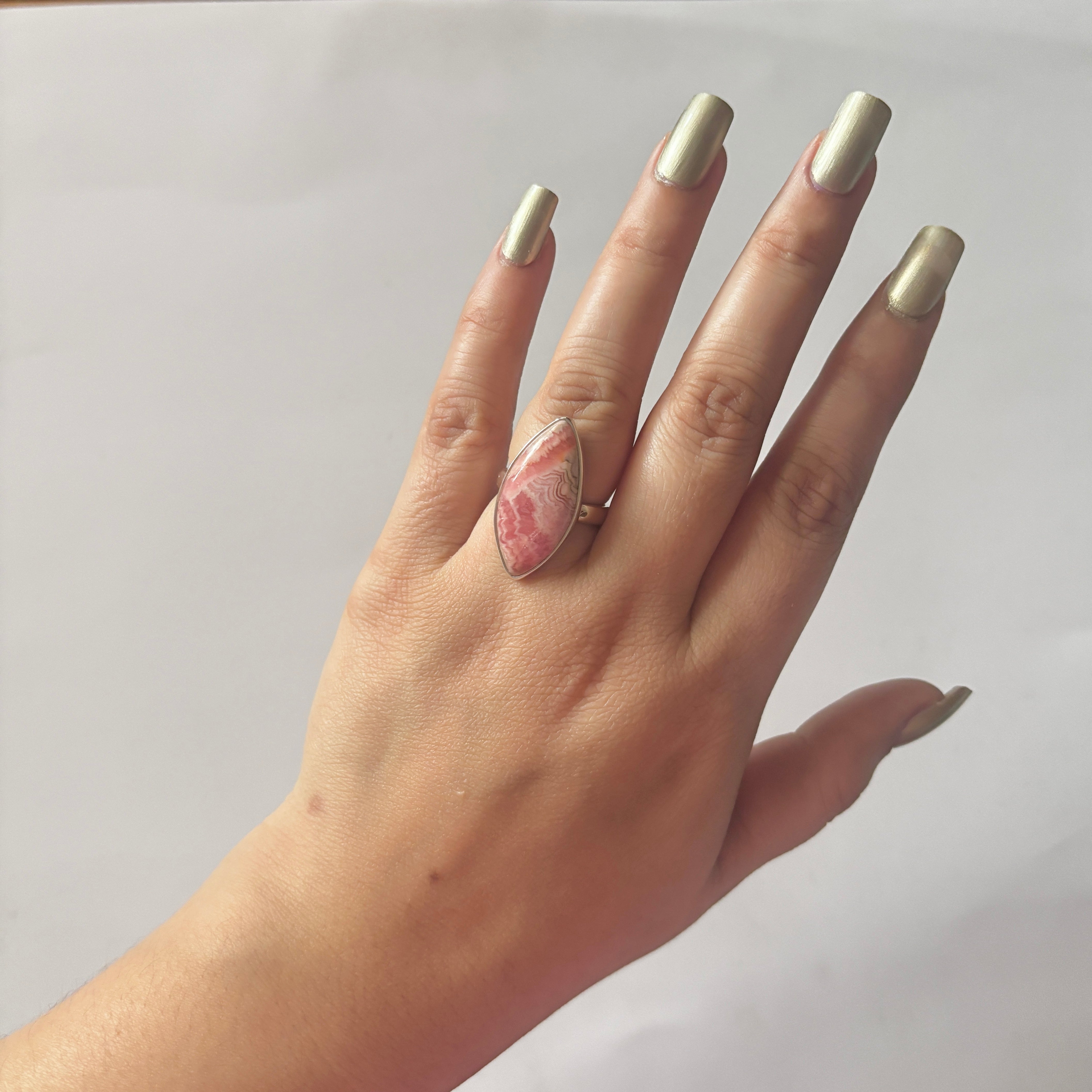 Rhodochrosite Ring-(RDC-2-22)