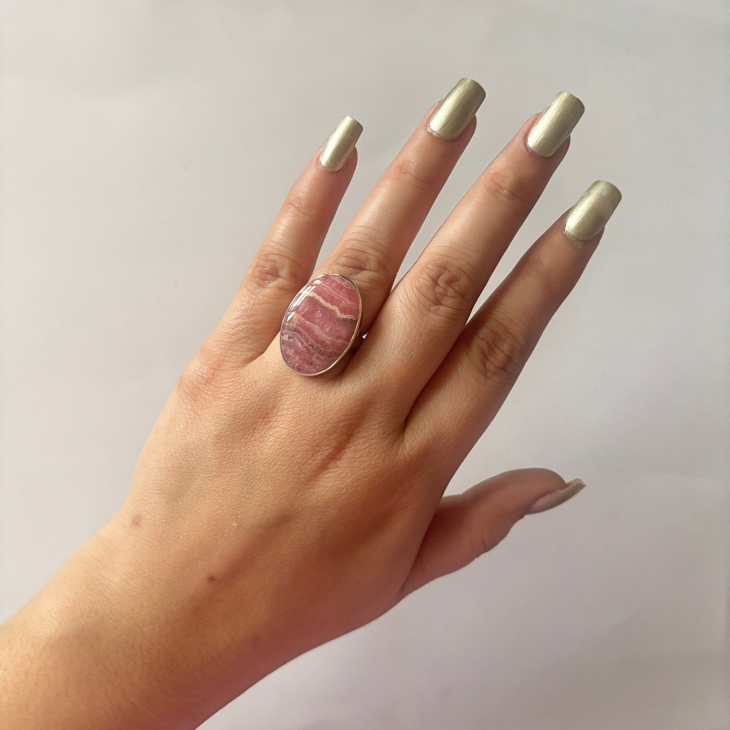 Rhodochrosite Ring-(RDC-2-23)