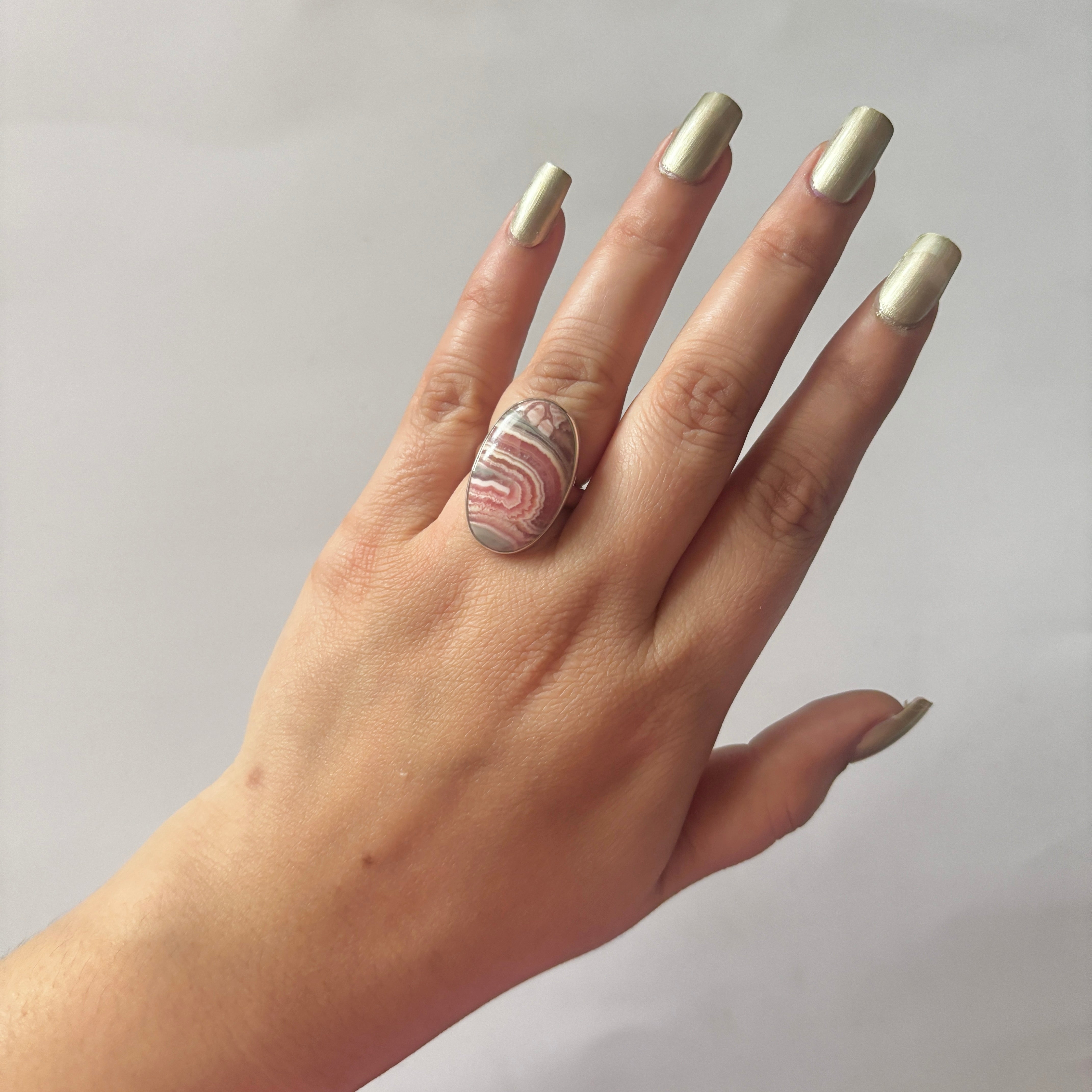 Rhodochrosite Ring-(RDC-2-25)