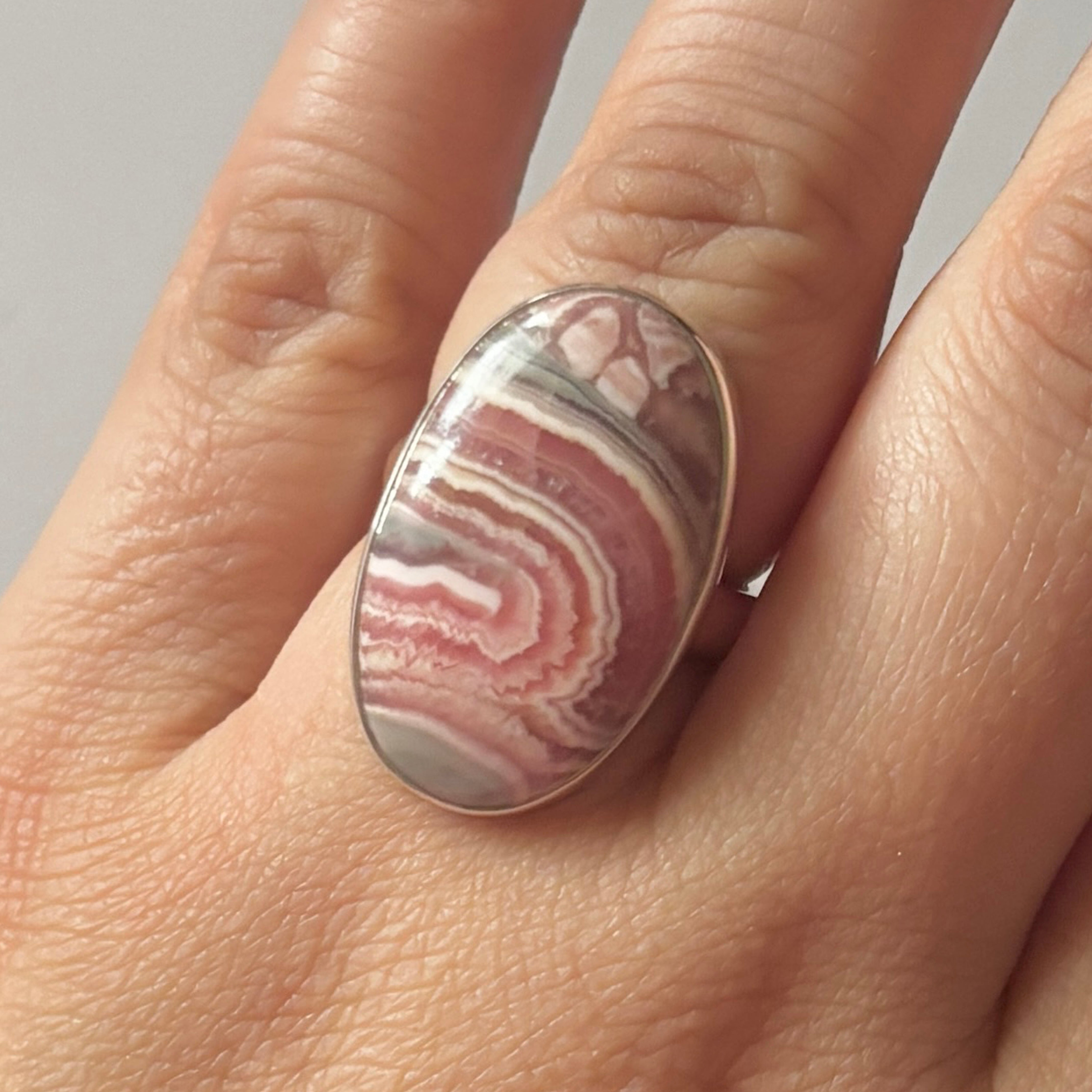 Rhodochrosite Ring-(RDC-2-25)