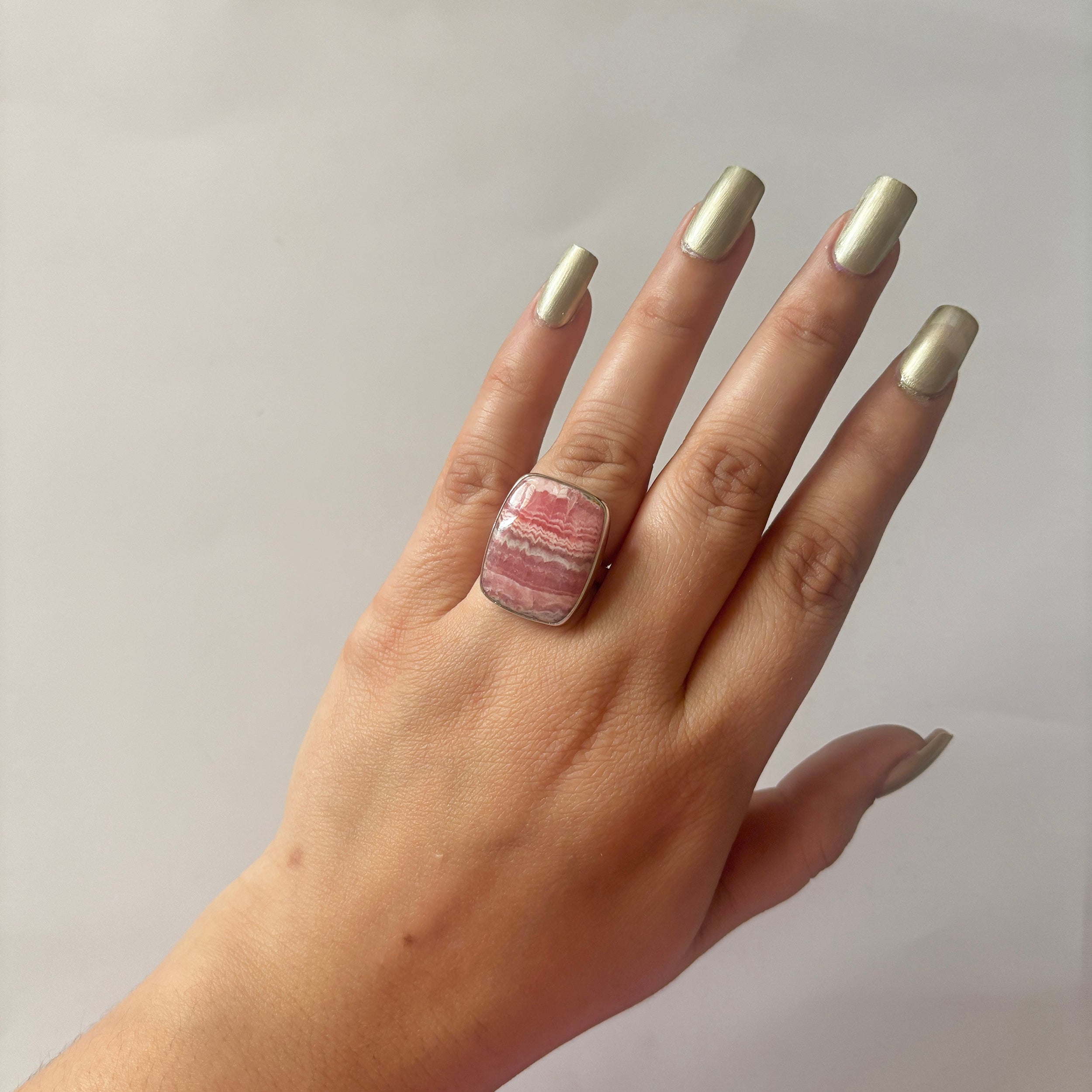 Rhodochrosite Ring-(RDC-2-31)
