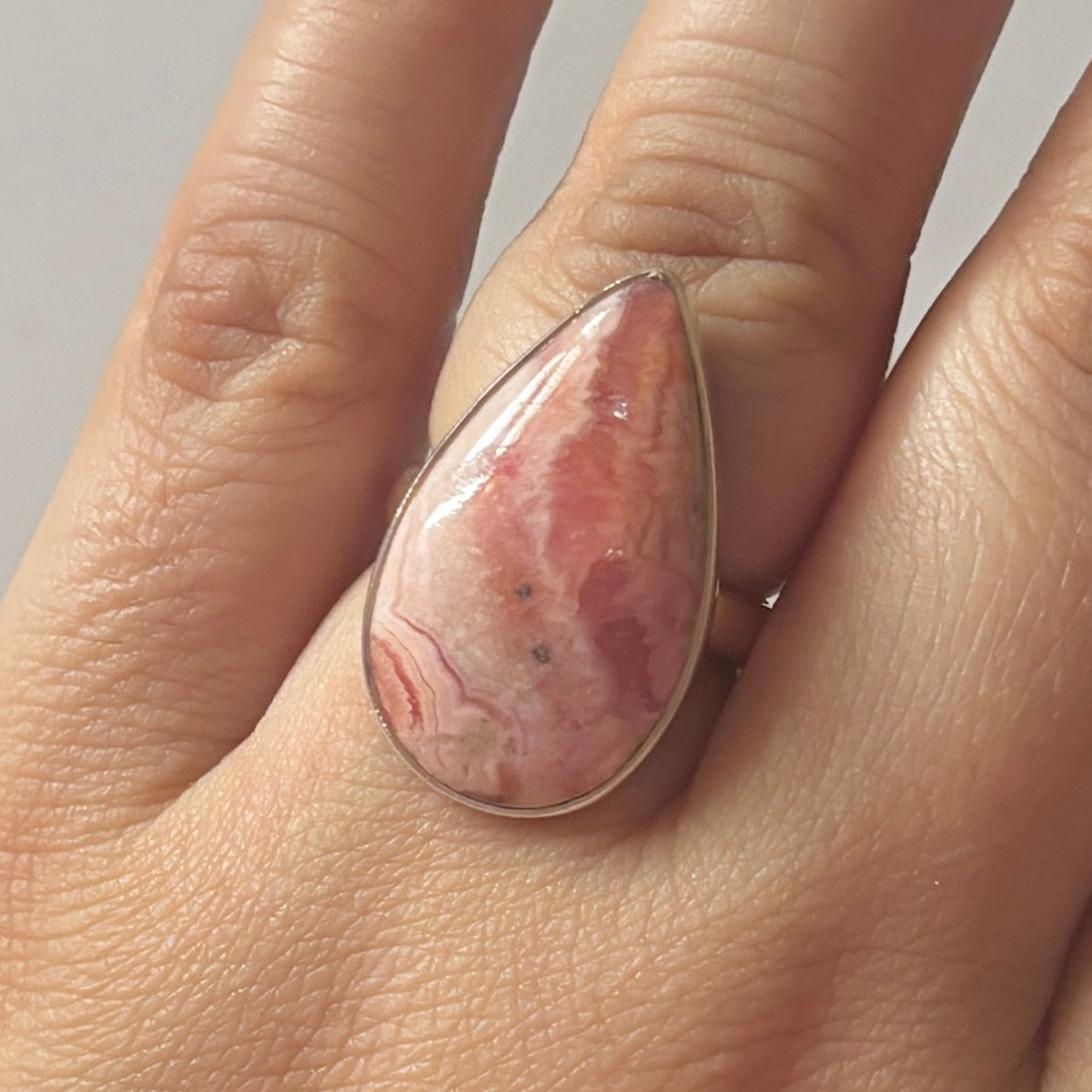 Rhodochrosite Ring-(RDC-2-32)