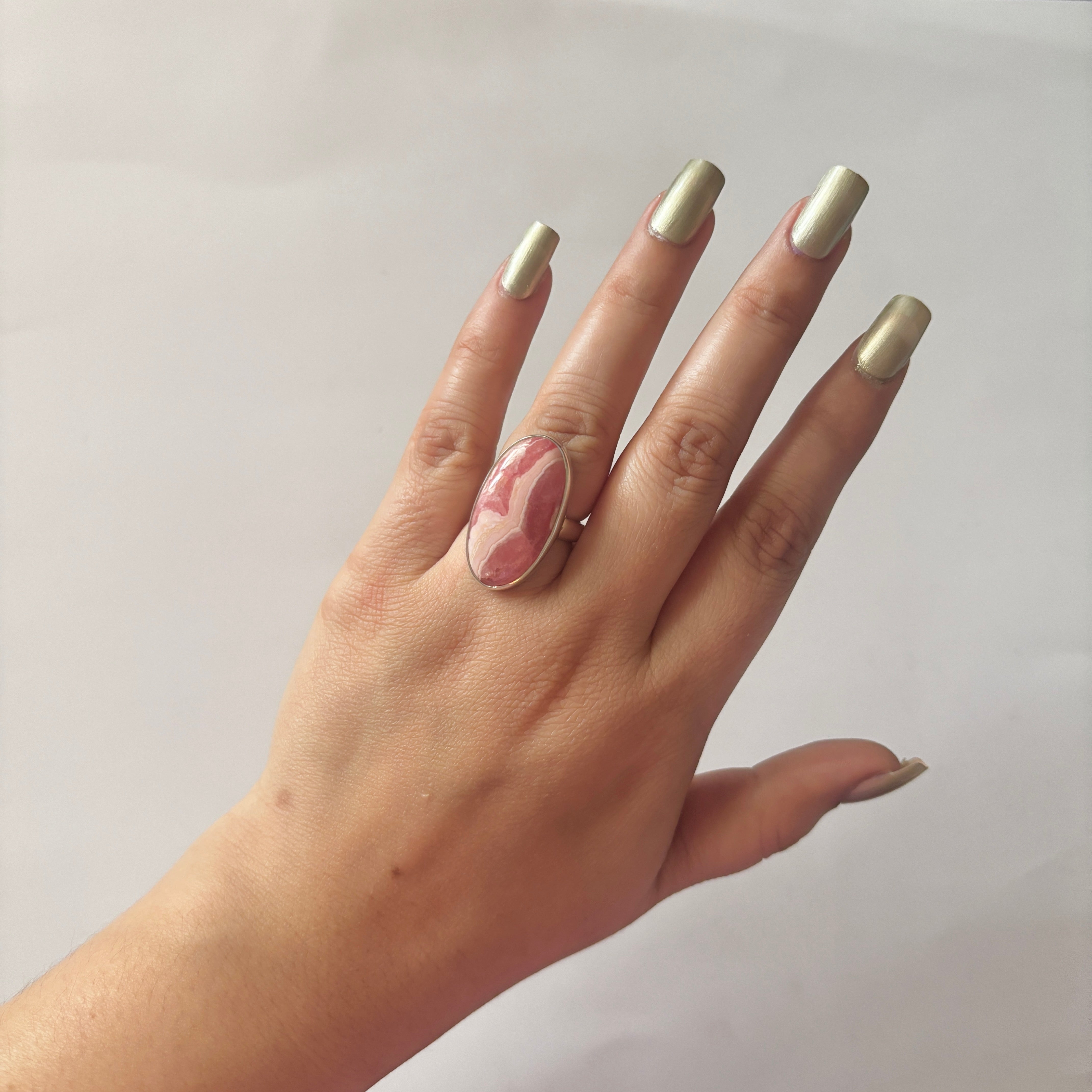 Rhodochrosite Ring-(RDC-2-36)