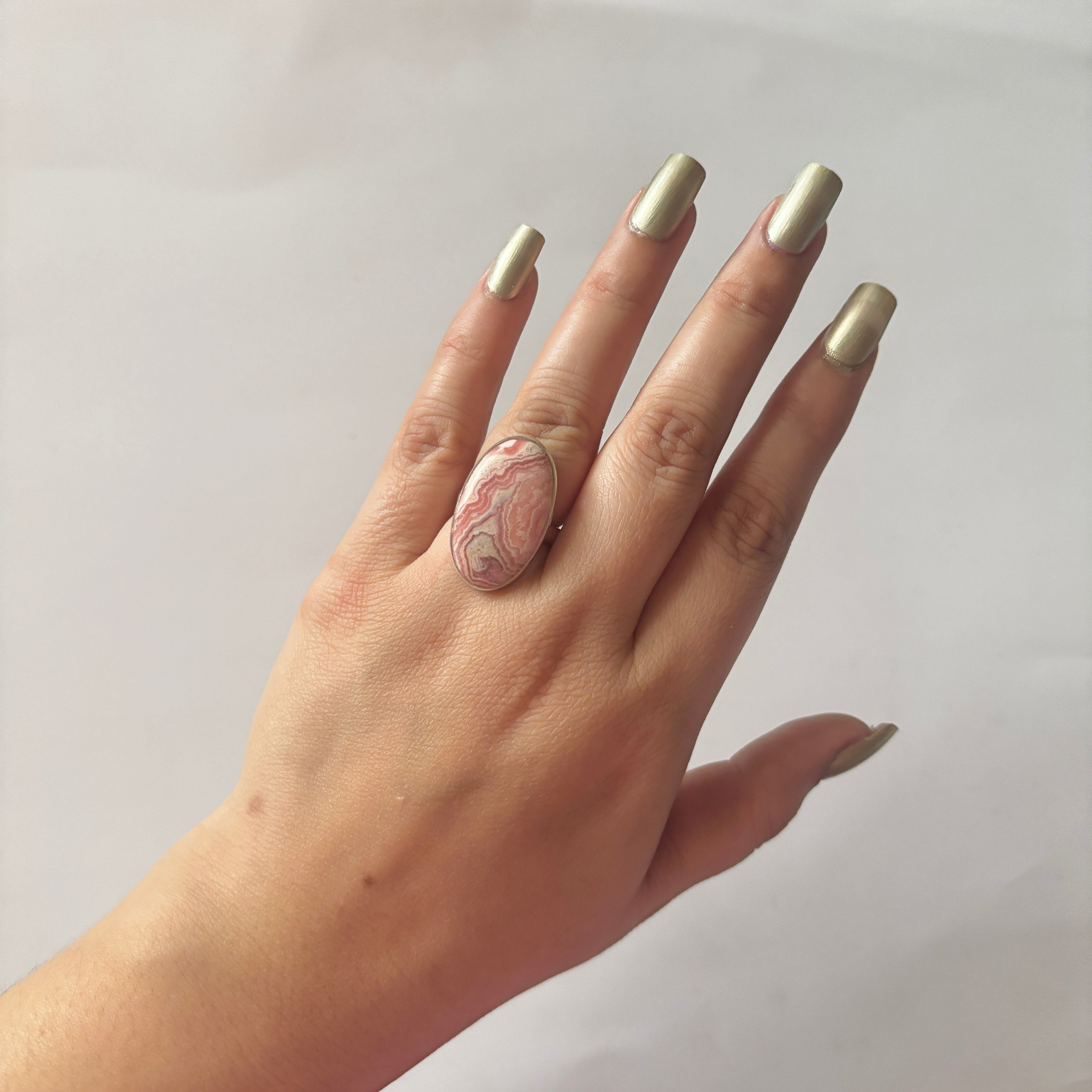 Rhodochrosite Ring-(RDC-2-4)