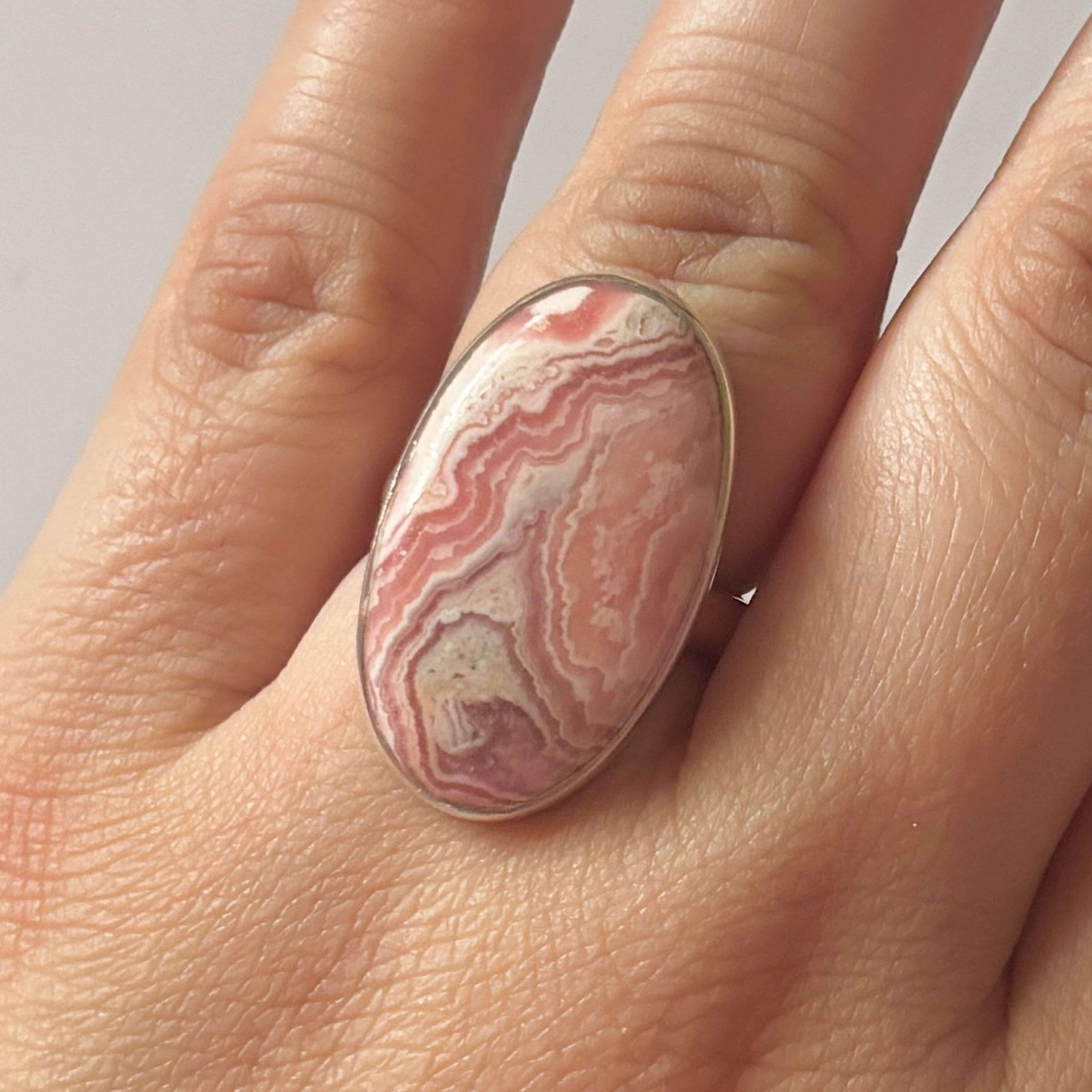 Rhodochrosite Ring-(RDC-2-4)