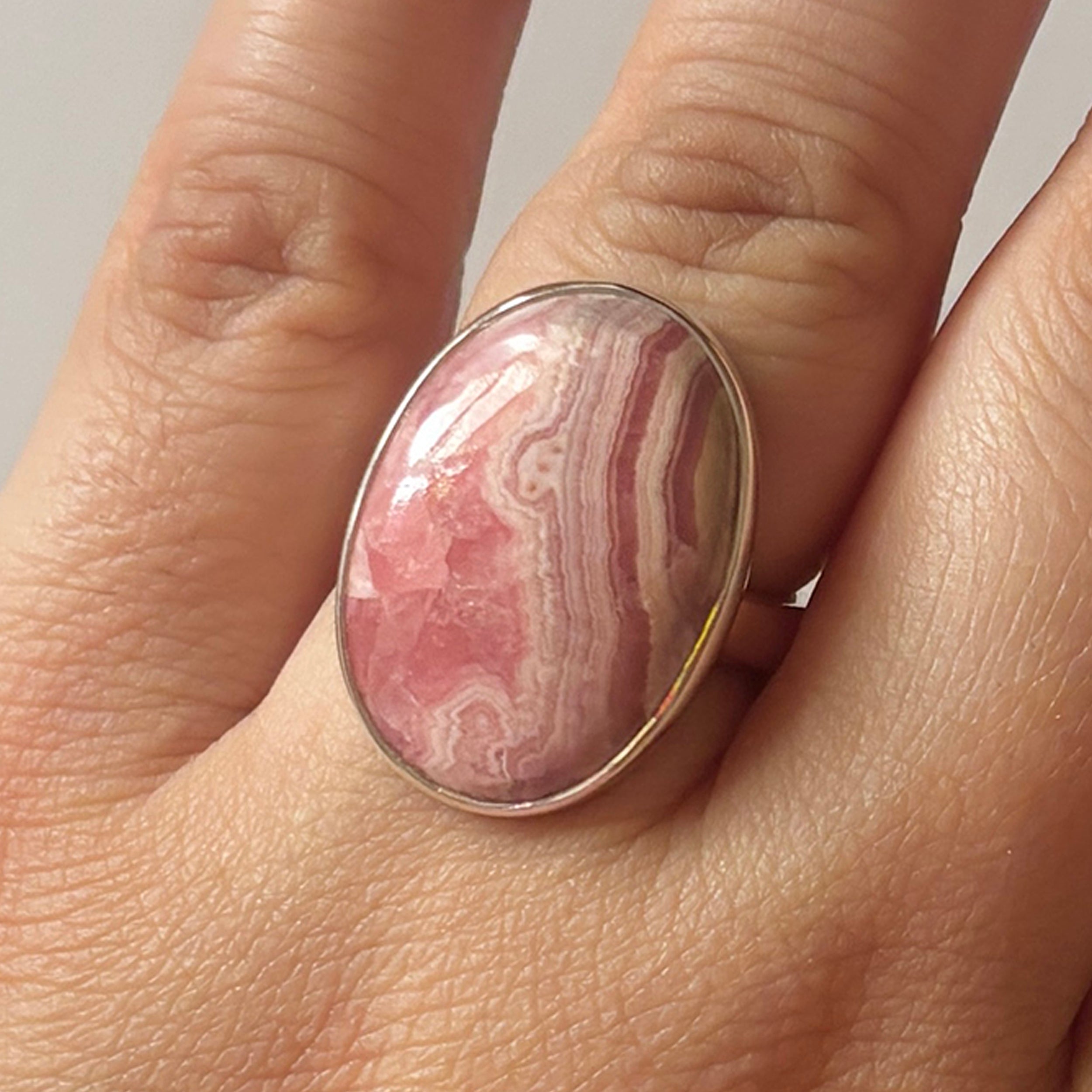 Rhodochrosite Ring-(RDC-2-41)