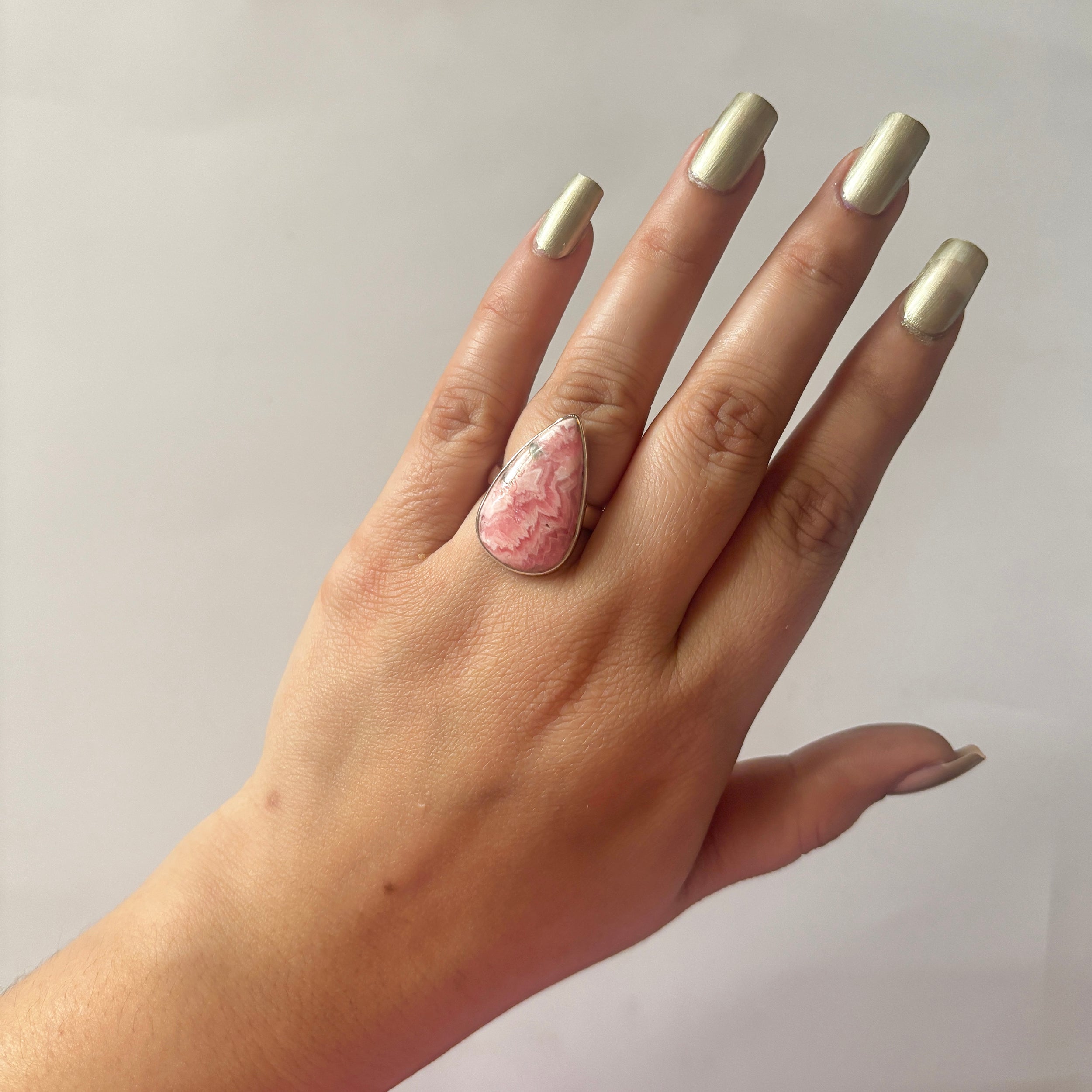 Rhodochrosite Ring-(RDC-2-43)