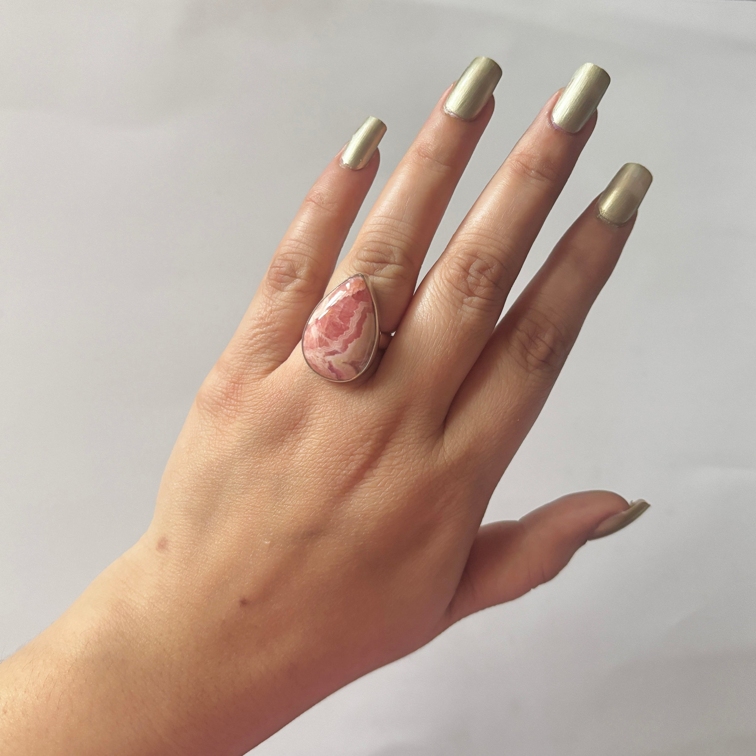 Rhodochrosite Ring-(RDC-2-45)